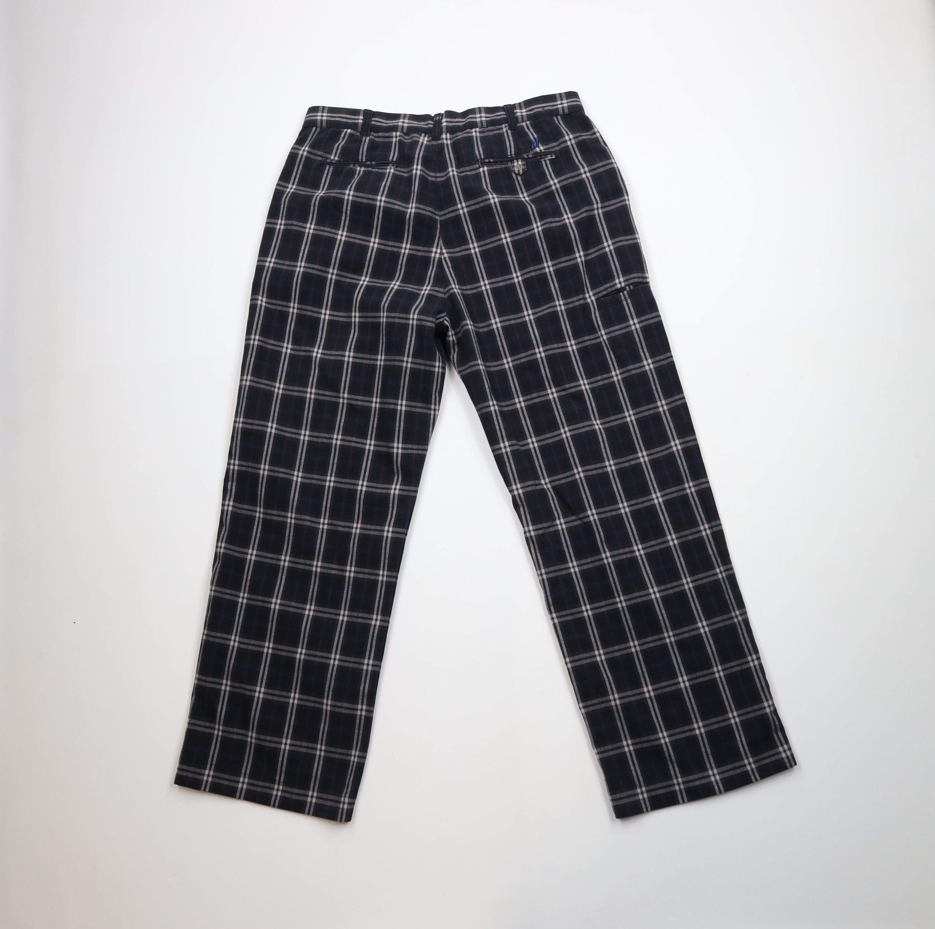 Vintage Vintage 90s Y2K Streetwear Baggy Wide Leg Chino Pants Plaid Size US 36 / EU 52 - 11 Thumbnail