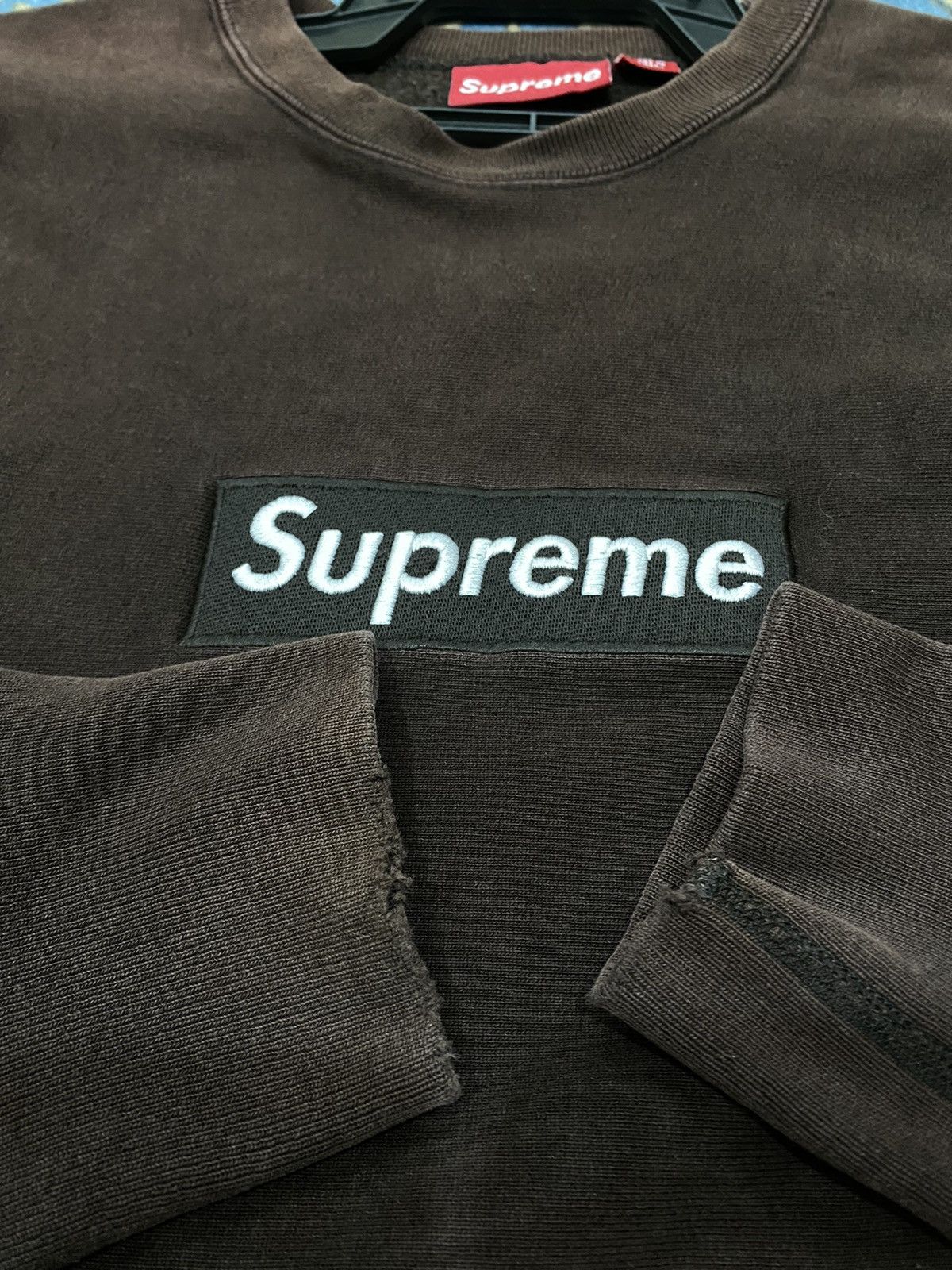 Supreme Vintage super rare supreme box logo bogo brown sweatshirt Size US L / EU 52-54 / 3 - 12 Thumbnail