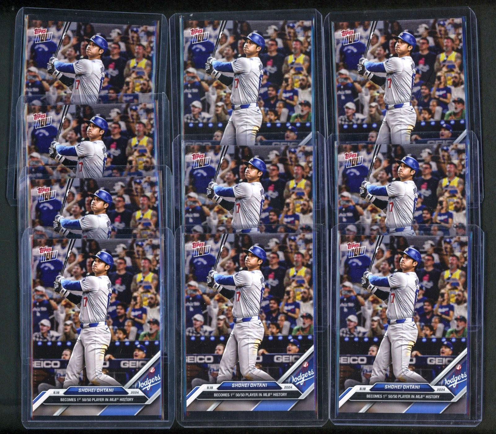 Other (10) 2024 Topps NOW #722 Shohei Ohtani 1st 50/50 Player Size ONE SIZE - 1 Thumbnail