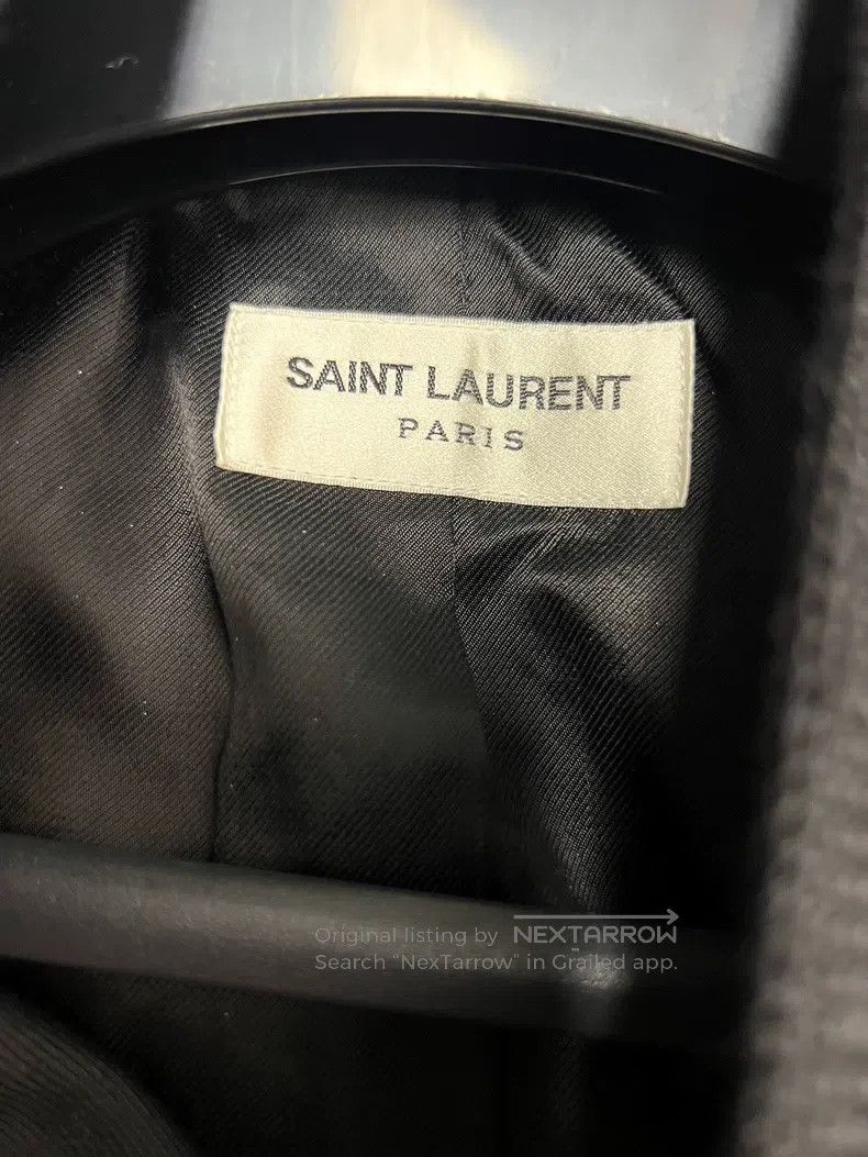 Saint Laurent Paris Saint Laurent Paris Sheepskin Mixed Baseball Jacket Size M / US 6-8 / IT 42-44 - 3 Thumbnail
