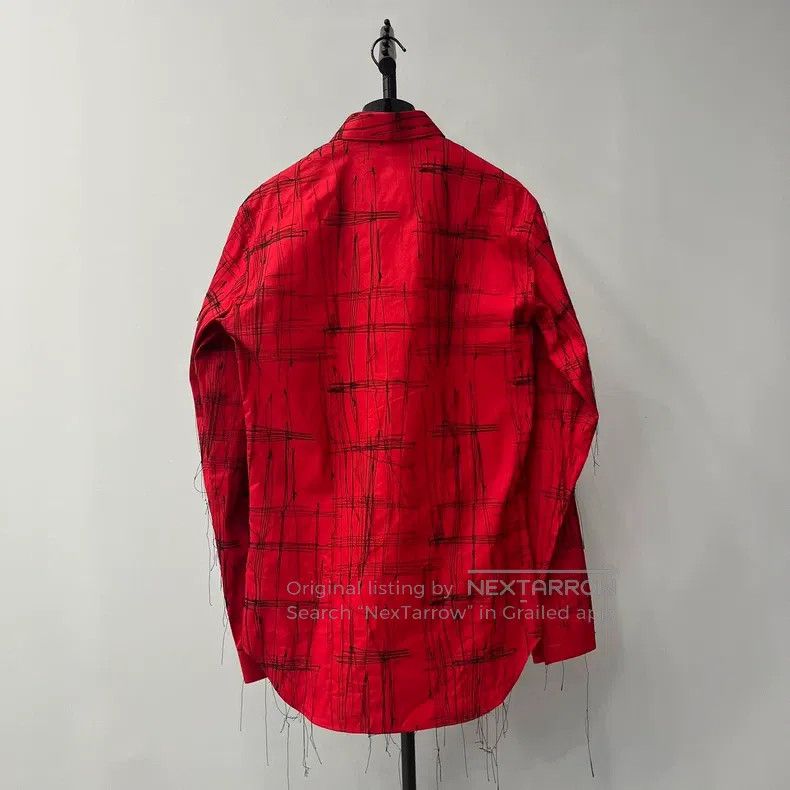 Dior Dior Size37 Red men's long tassel shirt Size US XXS / EU 40 - 2 Thumbnail