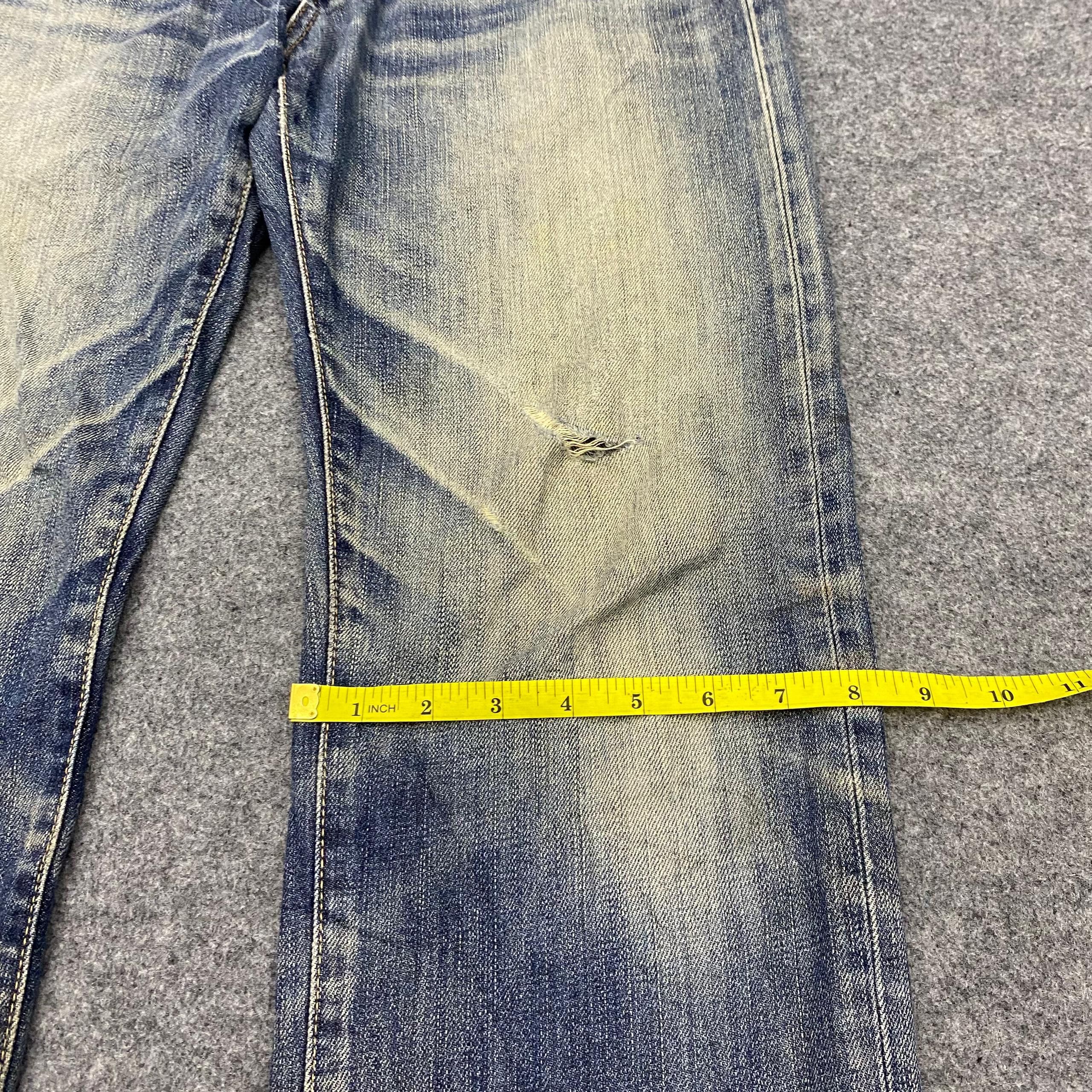 Japanese Brand 💥Delete 💥 Uniqlo Distressed Denim Size US 34 / EU 50 - 6 Thumbnail