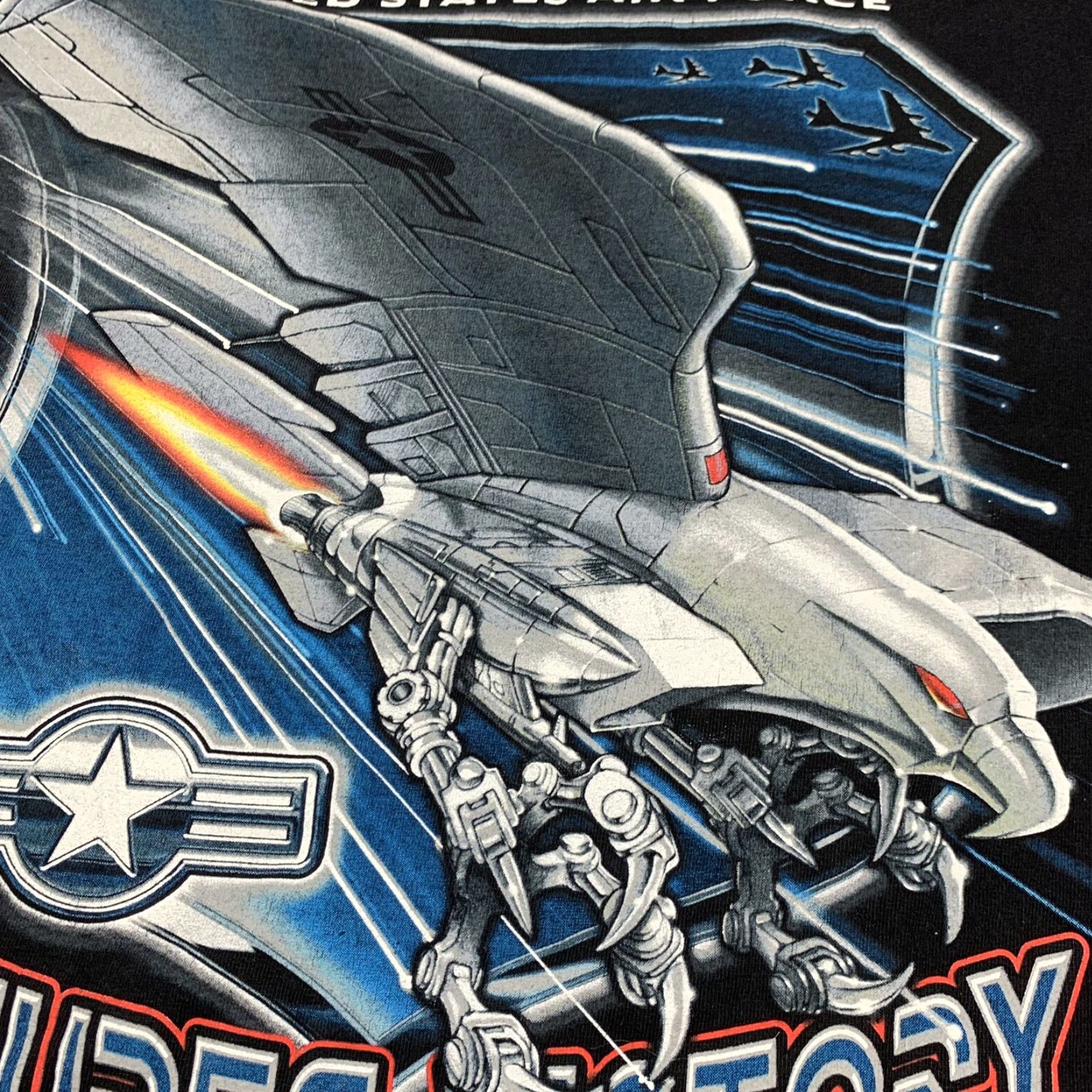Vintage VINTAGE United States Air Force T Shirt Mens Adult Medium Black Military Eagle 2007 US Air Force Tee Size US M / EU 48-50 / 2 - 5 Thumbnail