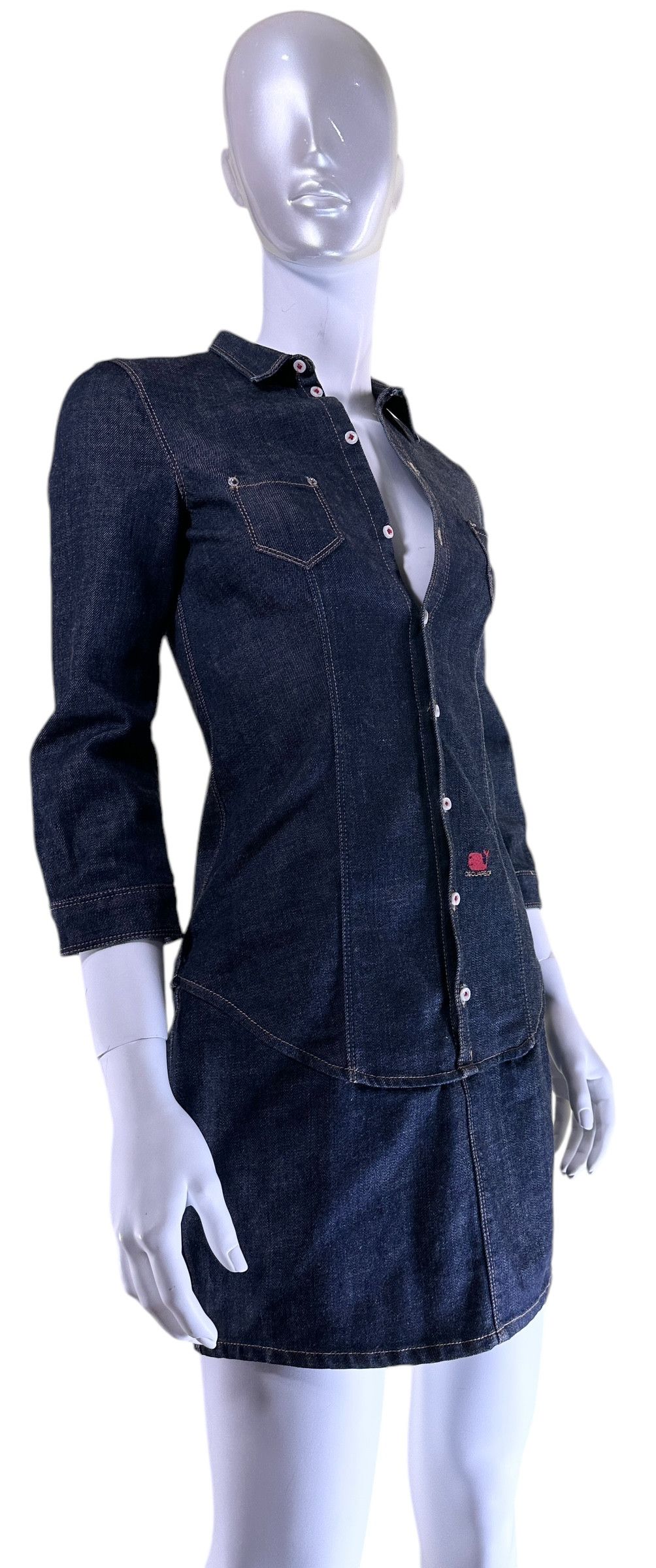 Dsquared2 Denim dress Size XS / US 0-2 / IT 36-38 - 2 Thumbnail