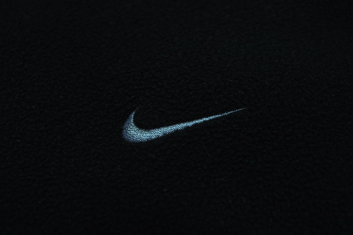 Nike × Vintage Nike Fleece Jacket Vintage black y2k zip sweatshirt Size US M / EU 48-50 / 2 - 5 Thumbnail