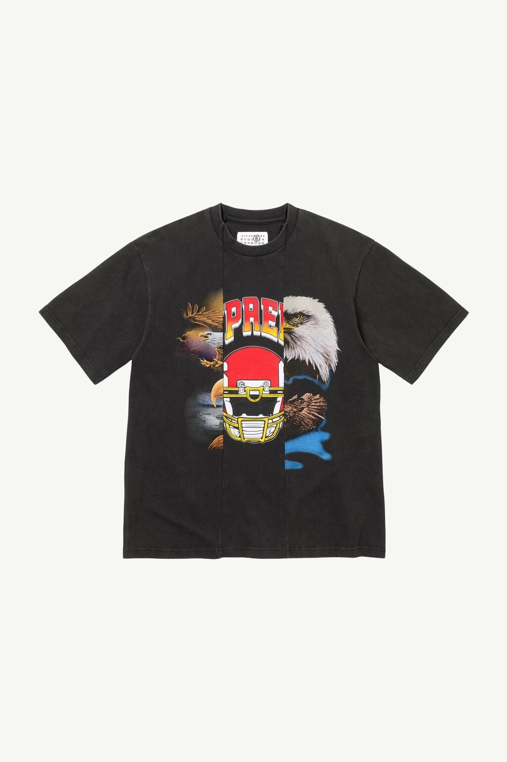Supreme Supreme x MM6 Maison Margiela split Tee Navy | Grailed