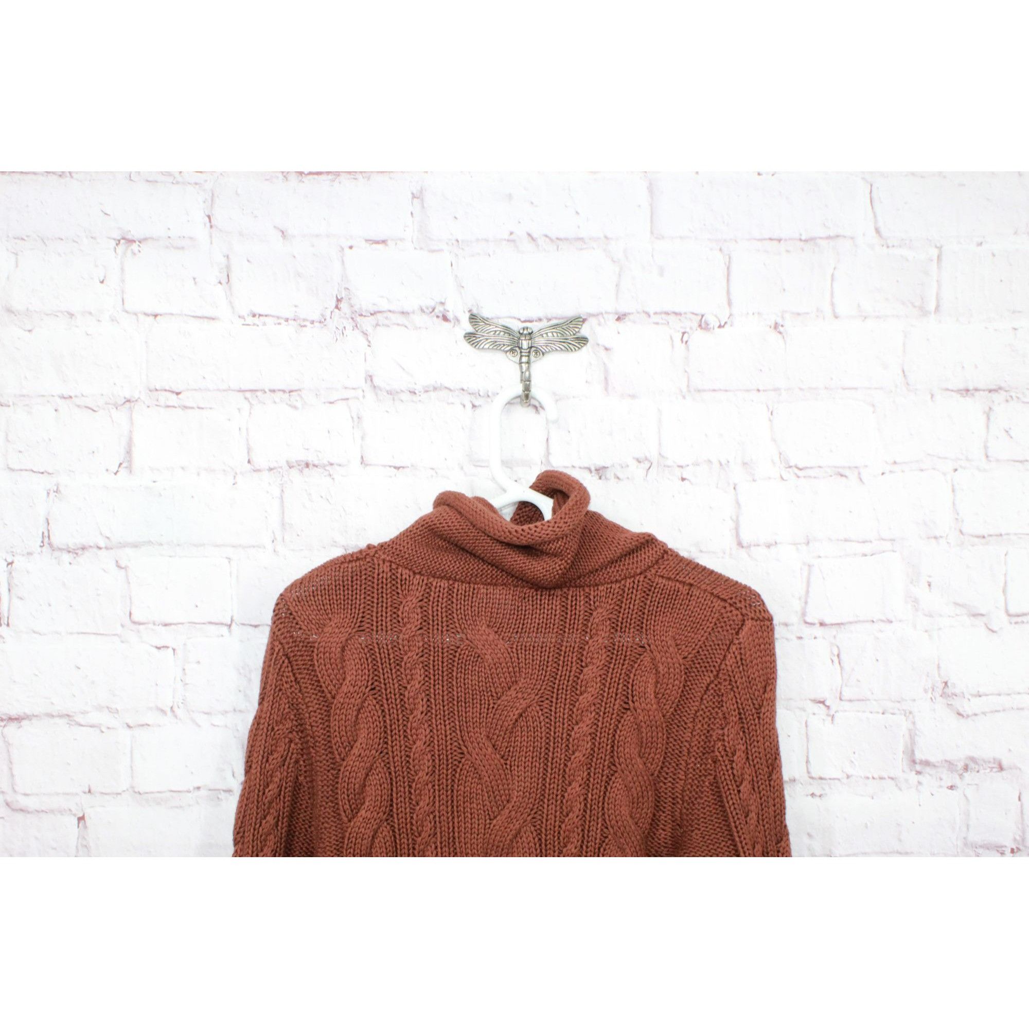 L.L. Bean LL Bean Women's Double L Mixed Cable Sweater Funnelneck Size S / US 4 / IT 40 - 4 Thumbnail