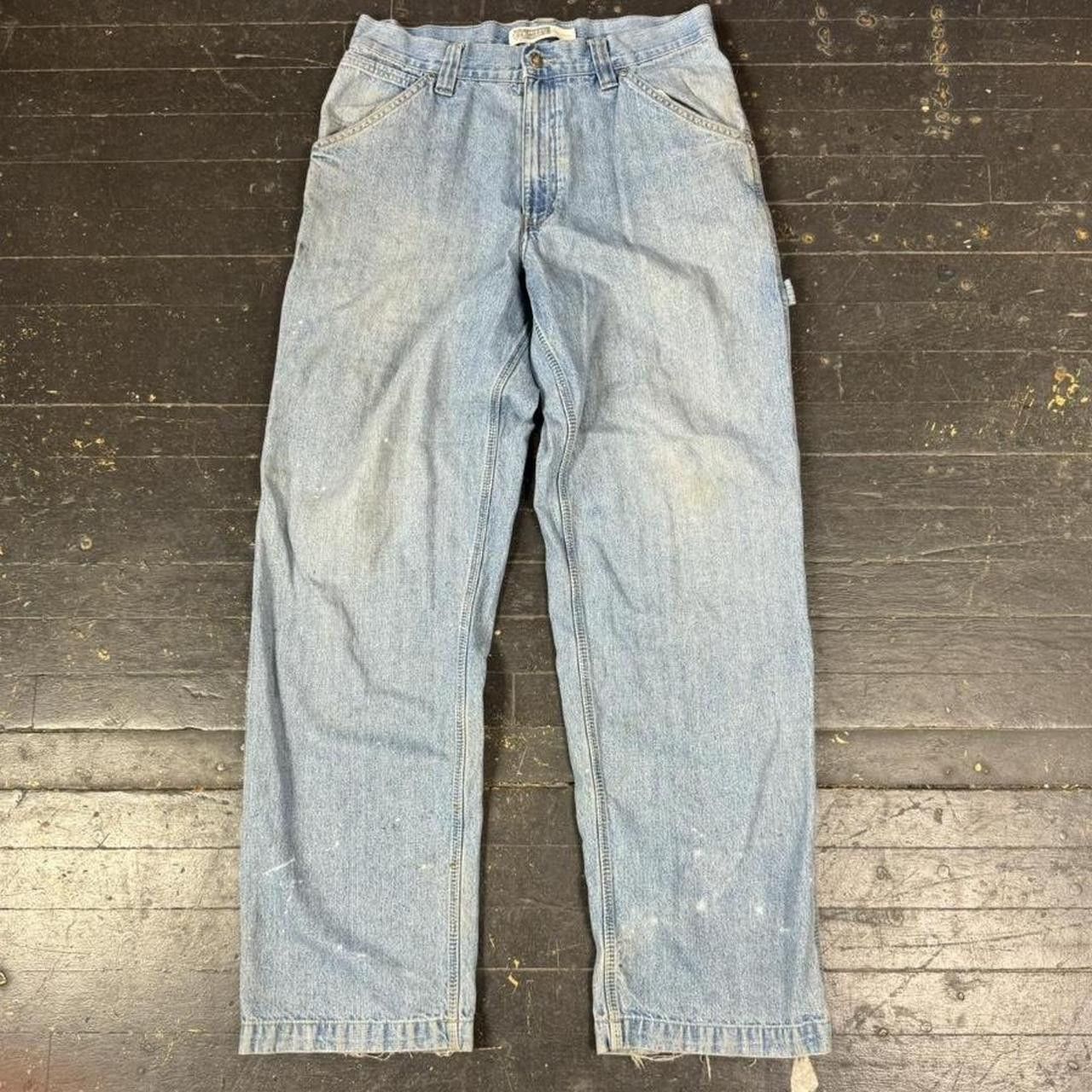 Route 66 Vintage 90s Route 66 Blue Denim Carpenter Jeans Size US 36 / EU 52 - 3 Thumbnail