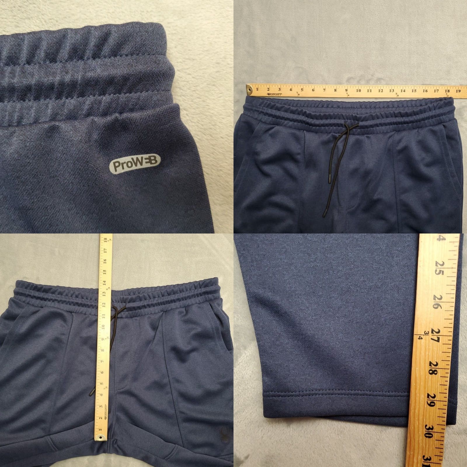 Spyder Spyder Jogger Pants Mens XL Blue Moisture Wicking Tapered Performance Gym & Training Pants Size US 36 / EU 52 - 8 Thumbnail
