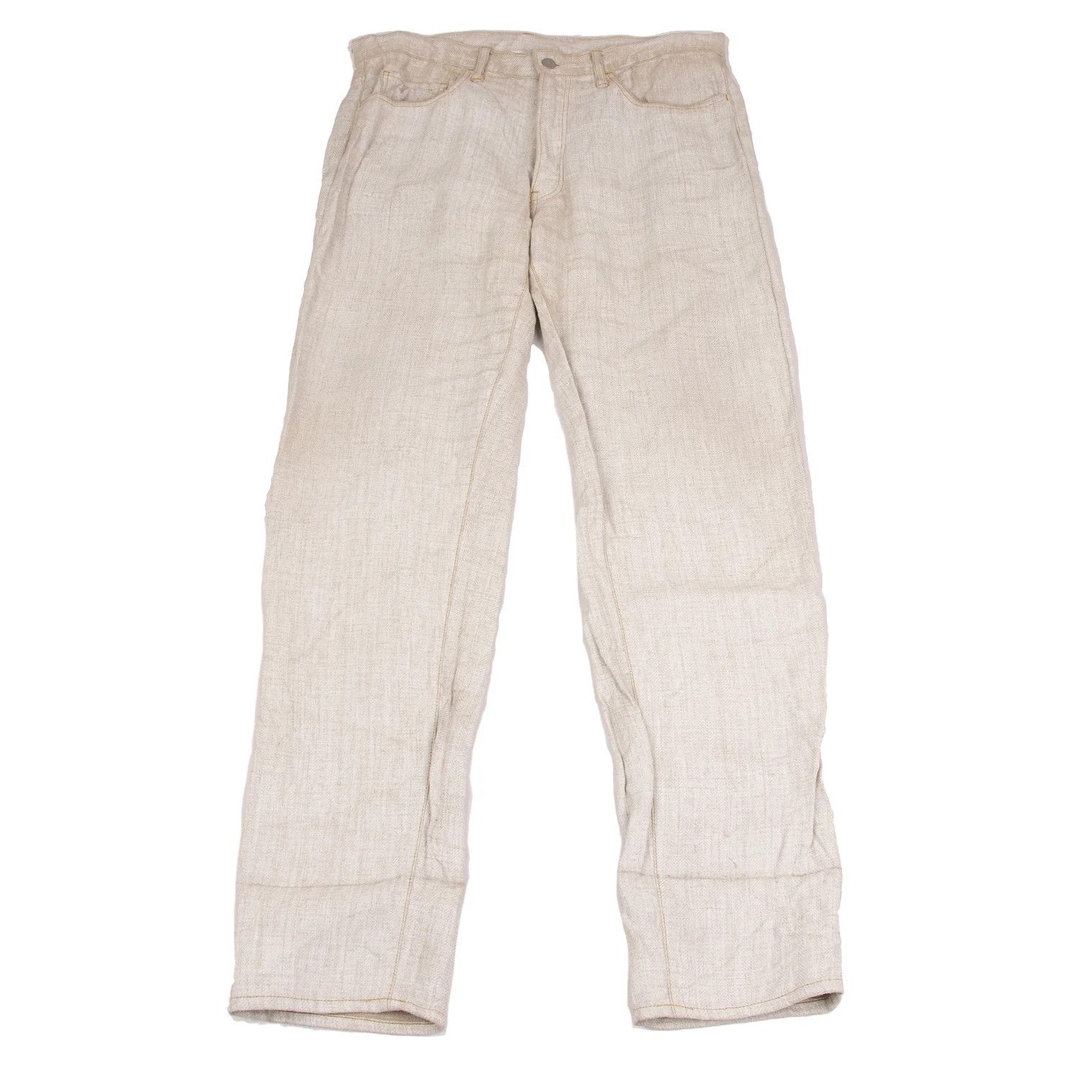 Yohji Yamamoto Yohji Yamamoto Pigment Print Linen Pants Size US 36 / EU 52 - 1 Thumbnail