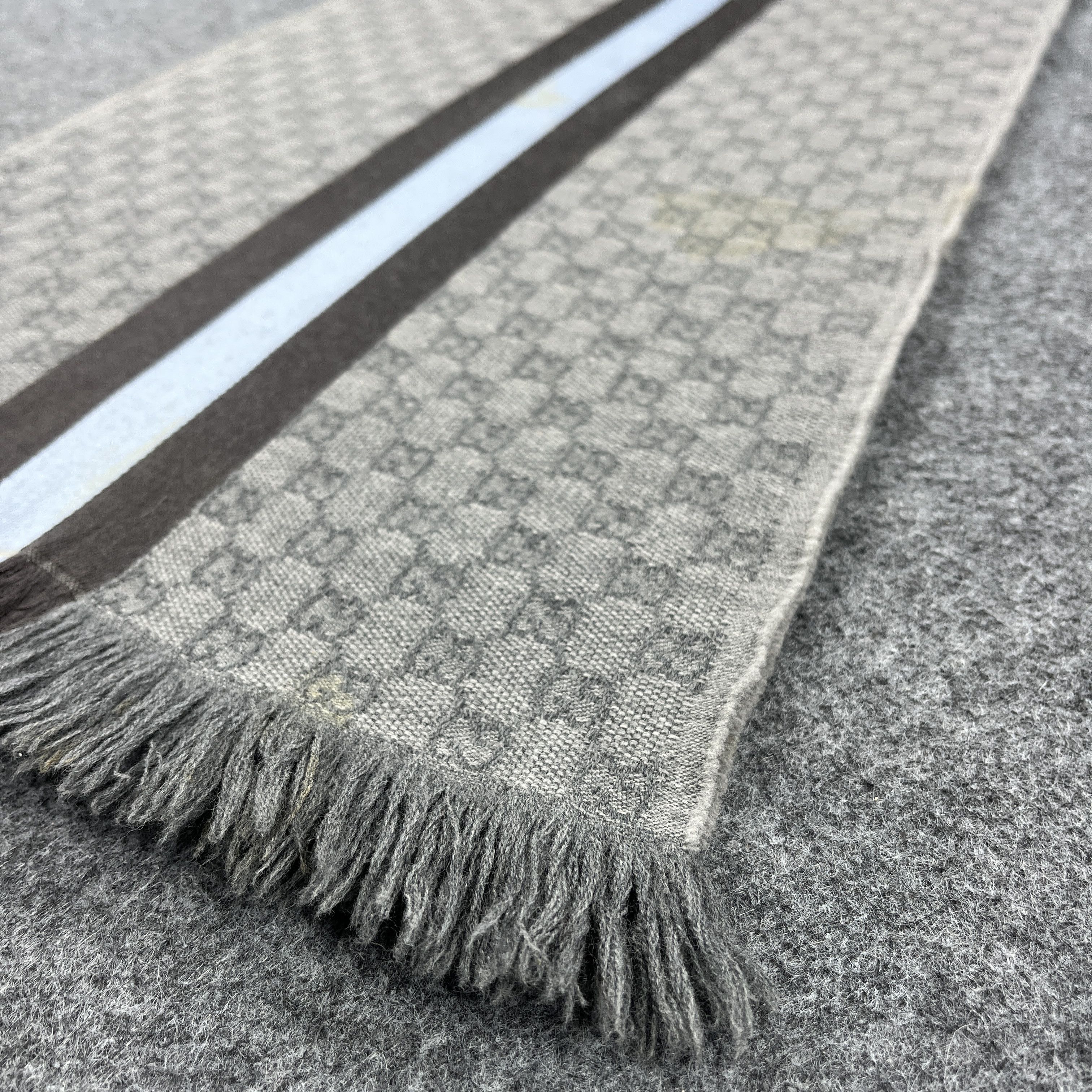 Gucci × Vintage Gucci Scarf / Muffler / Neckwear T1498 Size ONE SIZE - 9 Thumbnail