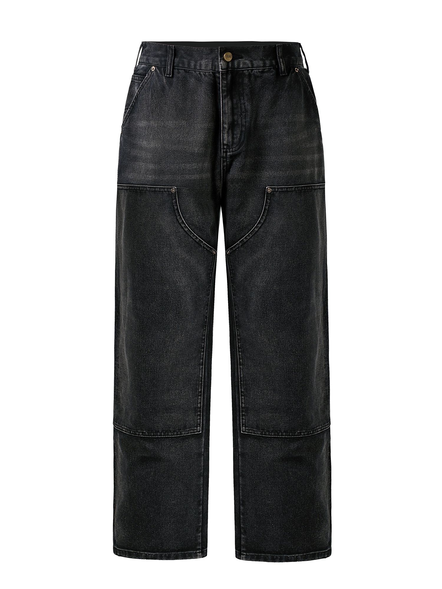 Designer × Japanese Brand × Vintage workwear double knee washed faded yuppie jeans Size US 30 / EU 46 - 2 Thumbnail