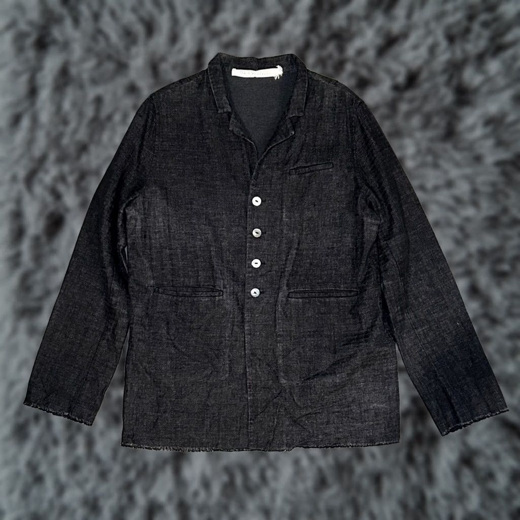 Vintage Album Di Famiglia Shirt Jacket Wool Blend Oversize Charcoal L Women's Large Size L / US 10 / IT 46 - 1 Thumbnail