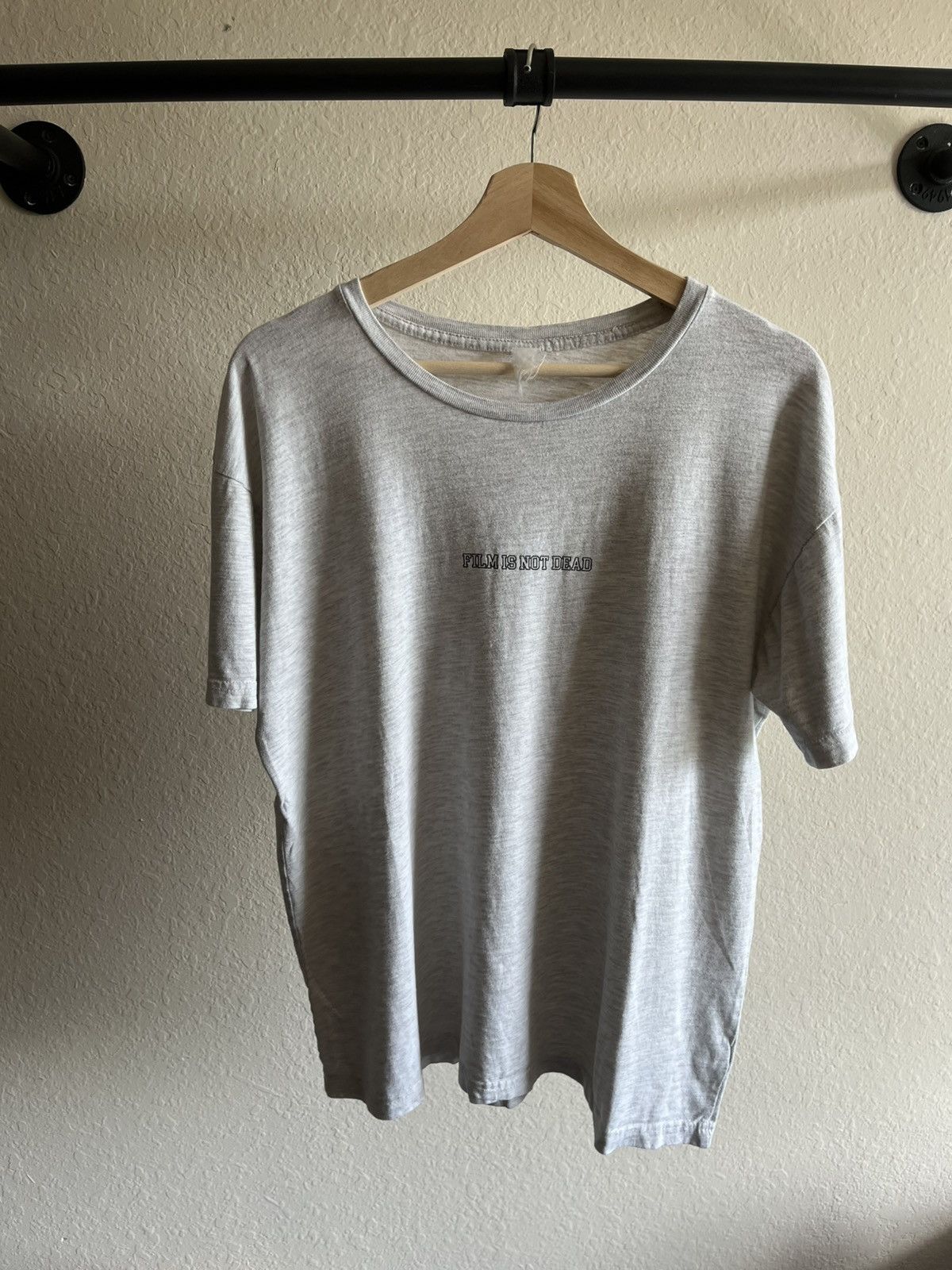Vintage Vintage Film Is Not Dead Minimalist Tee – Light Gray– Size L Size US L / EU 52-54 / 3 - 1 Thumbnail