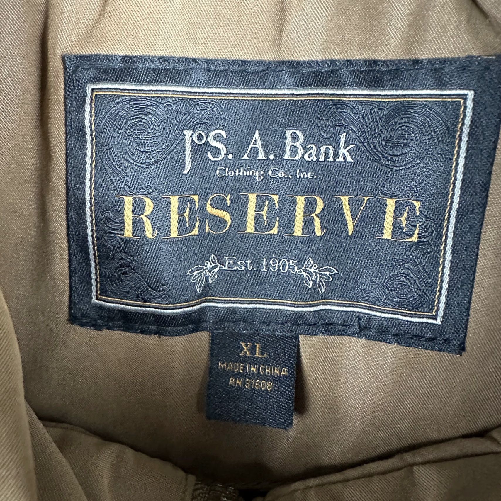 Jos. A. Bank Jos. A. Bank Reserve Coat Mens XL Brown Canvas Parka Hooded Insulated Outdoor Size US XL / EU 56 / 4 - 2 Thumbnail