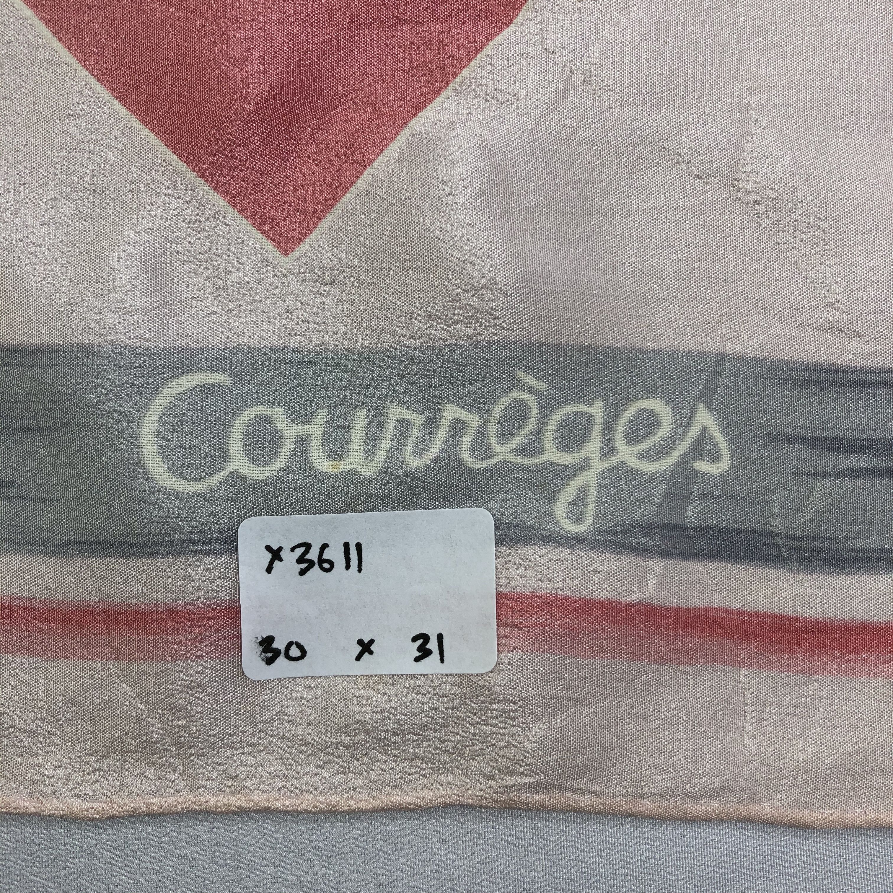 Courreges × Vintage Vintage Courreges Silk Scarf Size ONE SIZE - 7 Thumbnail