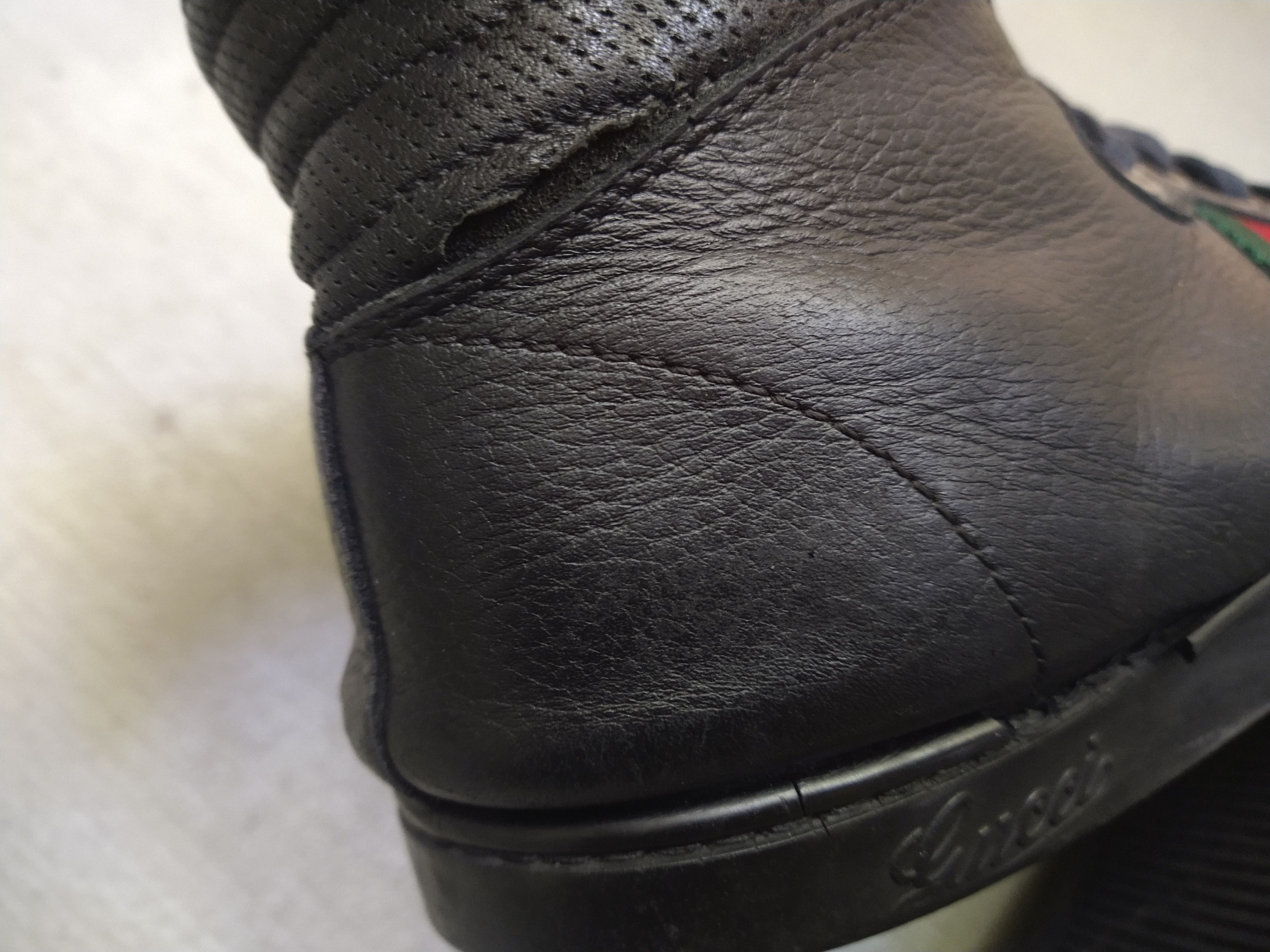 Gucci Gucci High Top Sneakers Black Leather Size 9.5 Lace Up Size US 9.5 / EU 42-43 - 15 Thumbnail