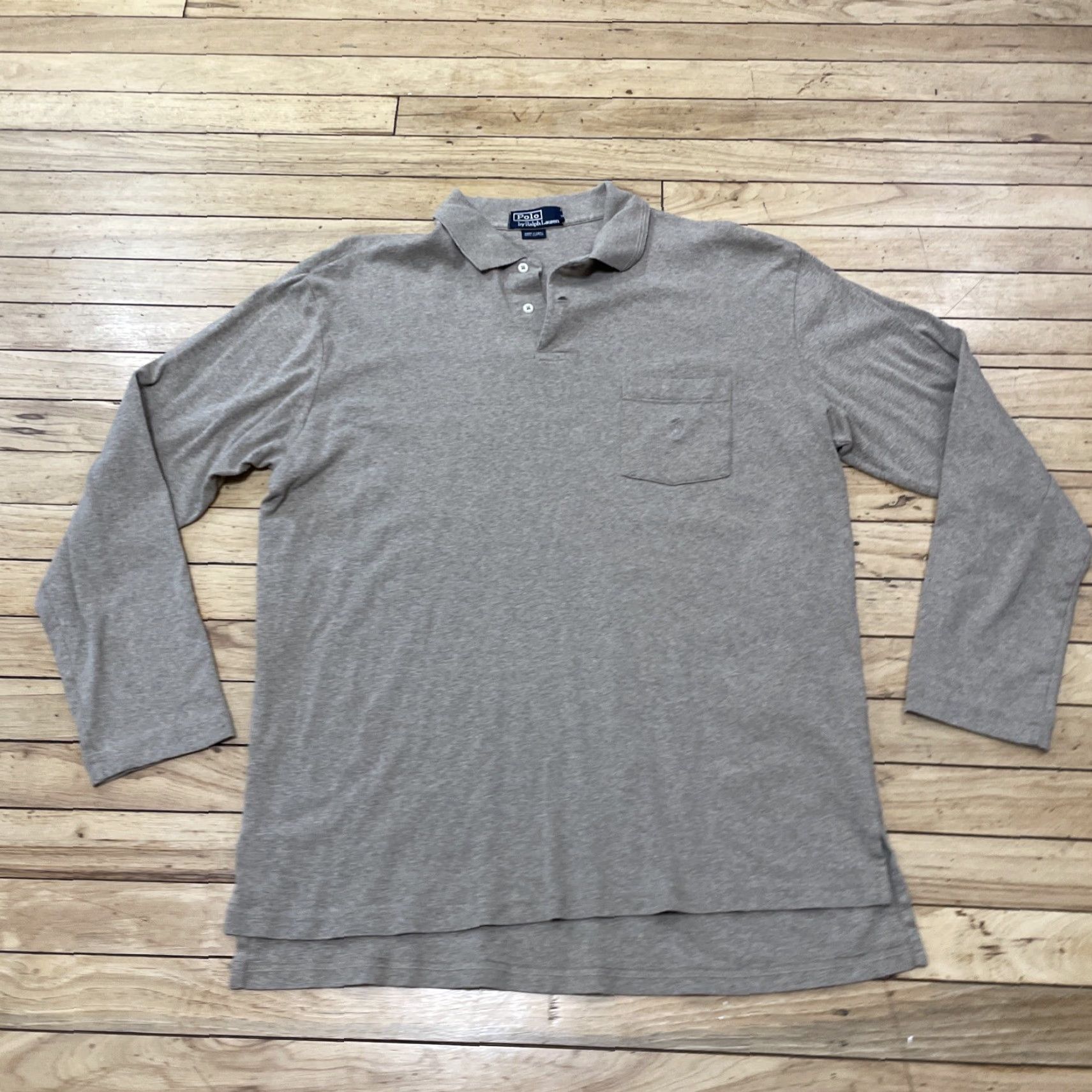 Polo Ralph Lauren VINTAGE Polo Ralph Lauren Mens L Brown Tan Western Rugby Pocket Collared Polo Shirt L Size US L / EU 52-54 / 3 - 2 Thumbnail