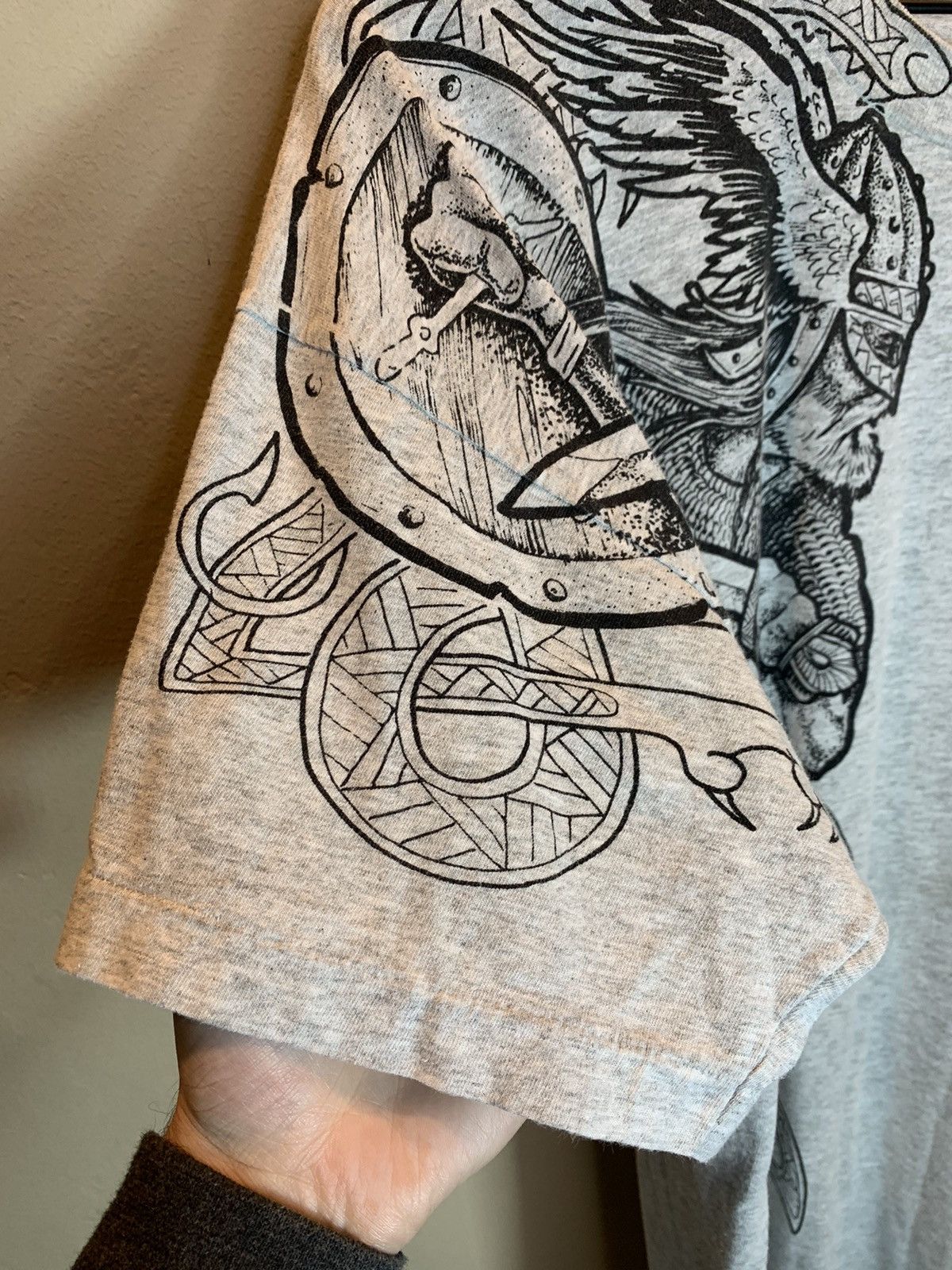 Vintage RARE* Vintage 70’s Odin Norse Viking Art Single Stitch Shirt Size US L / EU 52-54 / 3 - 6 Thumbnail