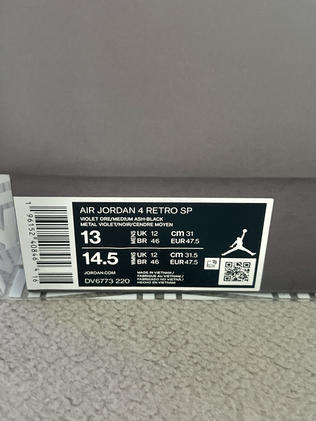 A Ma Maniere × Jordan Brand AIR JORDAN 4 A Ma Maniére Size US 13 / EU 46 - 8 Thumbnail