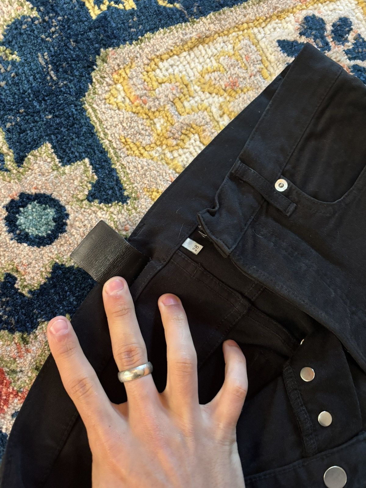 Dior Black Dior Stretch Denim Size US 28 / EU 44 - 9 Thumbnail