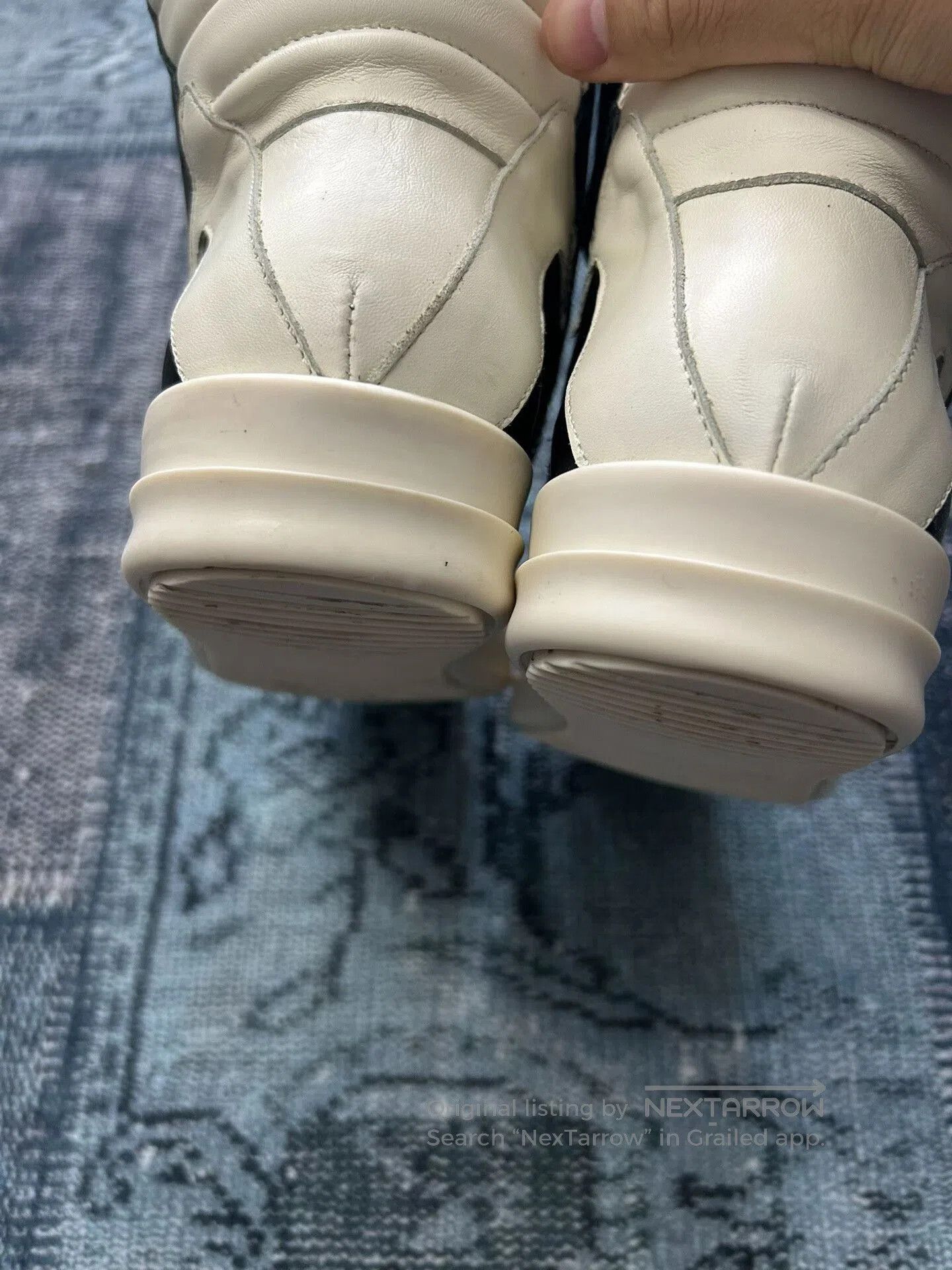 Rick Owens Rick Owens Triangle Design Leather Sneakers. Size US 5 / EU 37 - 8 Thumbnail