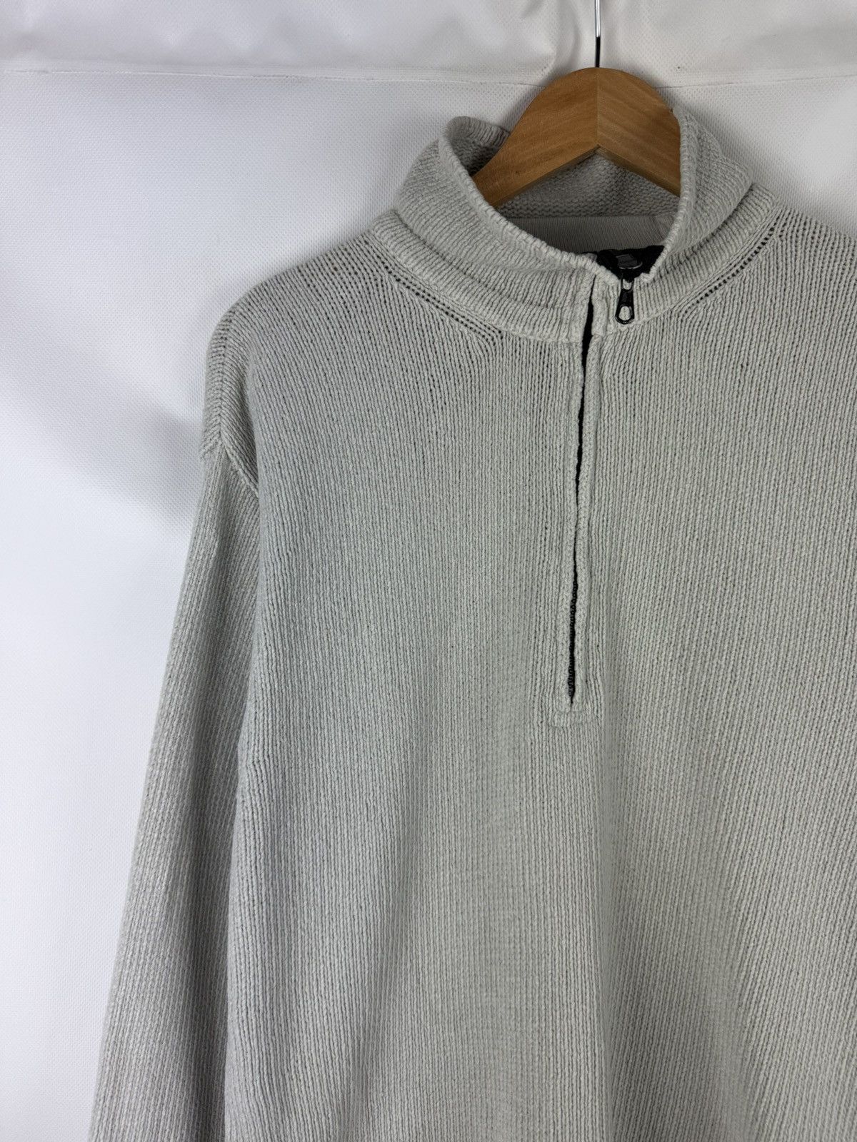 Stone Island Stone Island Vintage Men’s Knitted 1/3 Zip Sweater Pullover Size US XL / EU 56 / 4 - 2 Thumbnail