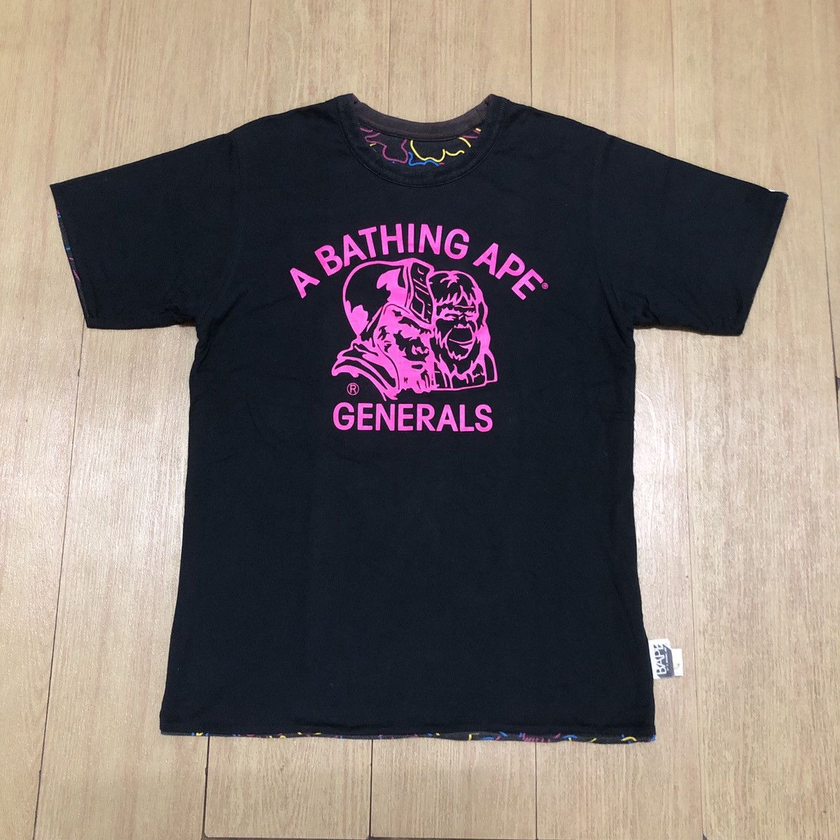 Bape BAPE Reversible Neon camo A Bathing Ape General Tee Size US M / EU 48-50 / 2 - 2 Thumbnail
