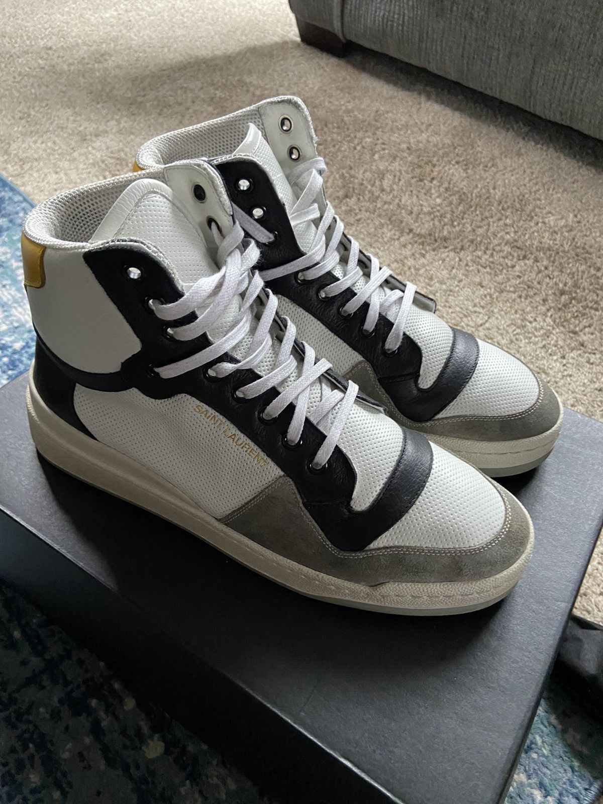 Yves Saint Laurent Sl24 high top sneaker Size US 9.5 / EU 42-43 - 3 Thumbnail