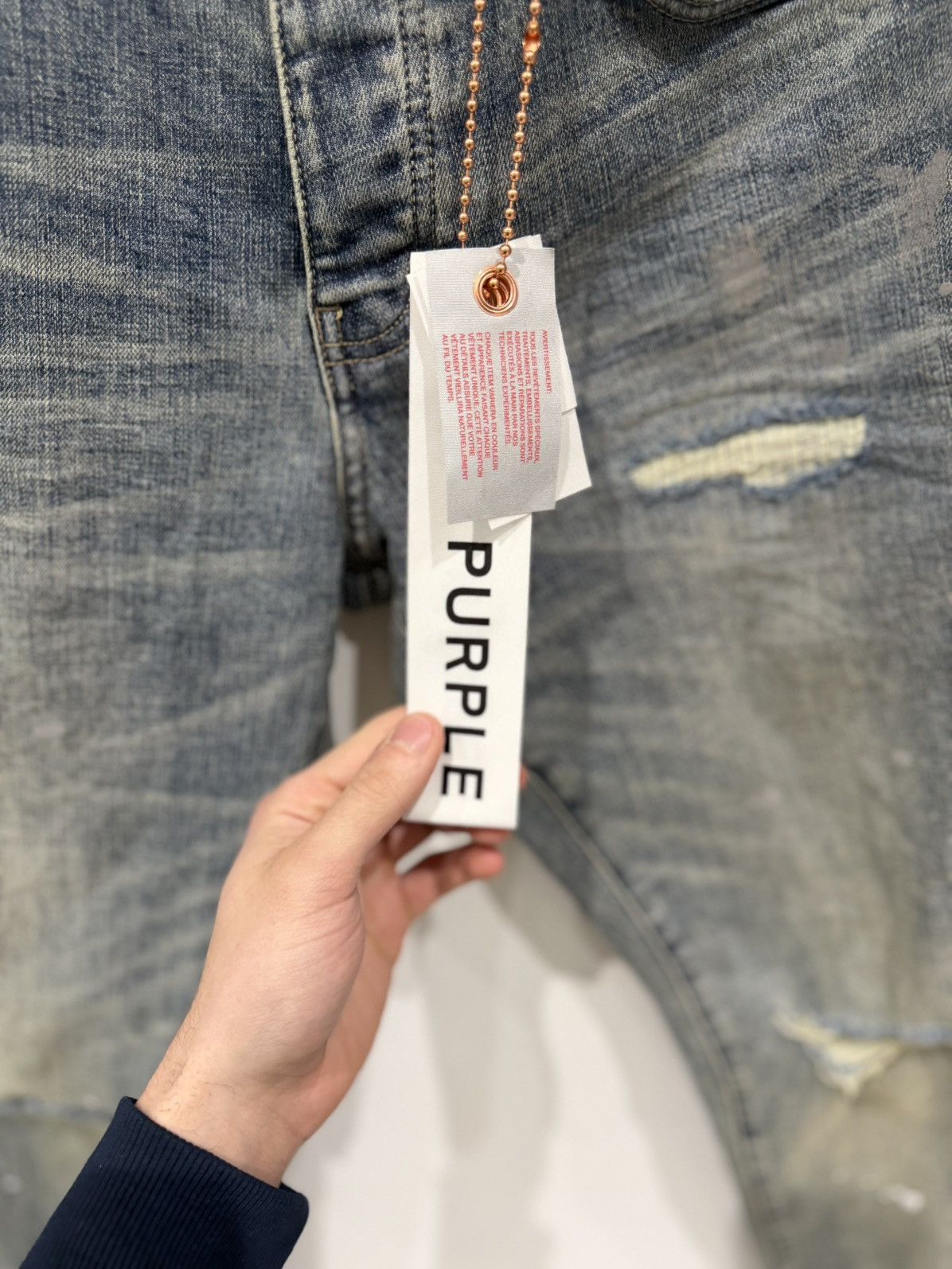 Purple Brand Purple Brand Slashed Paint Jeans Size: 32 Size US 32 / EU 48 - 4 Thumbnail