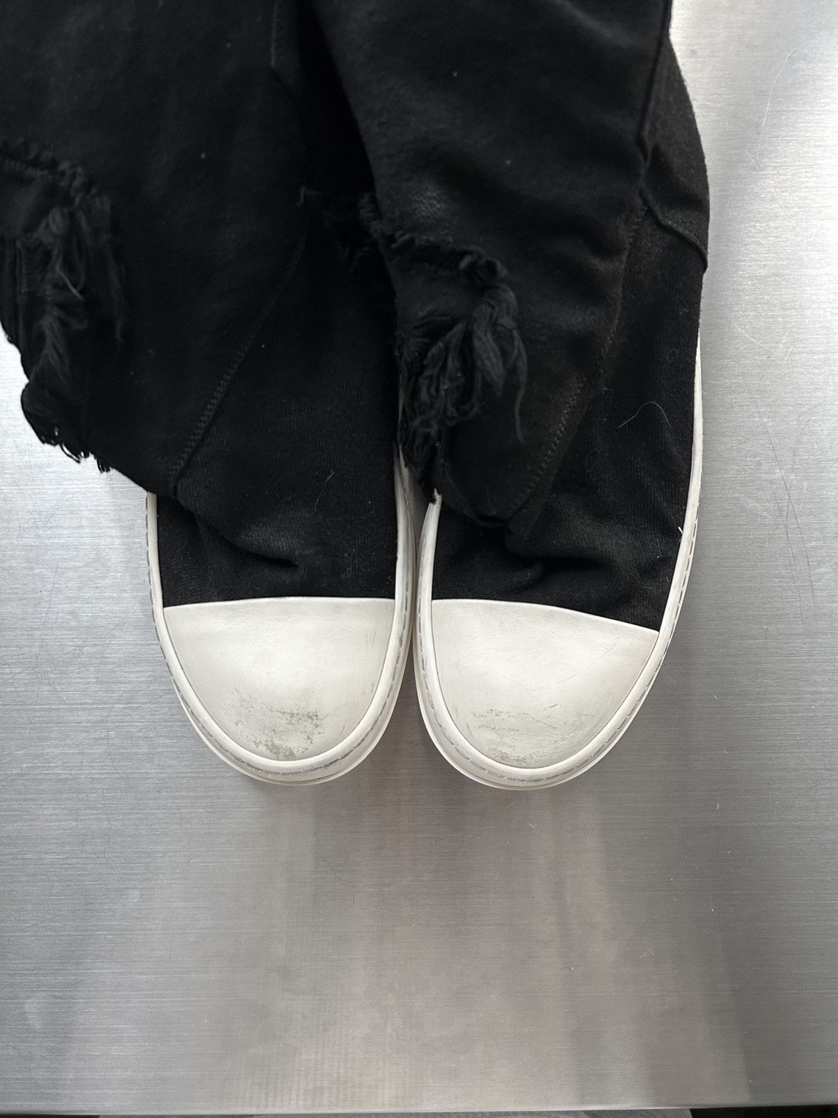 Rick Owens Rick Owens Elefant Distressed Denim Sneaker Boots Size US 7 / EU 40 - 8 Thumbnail