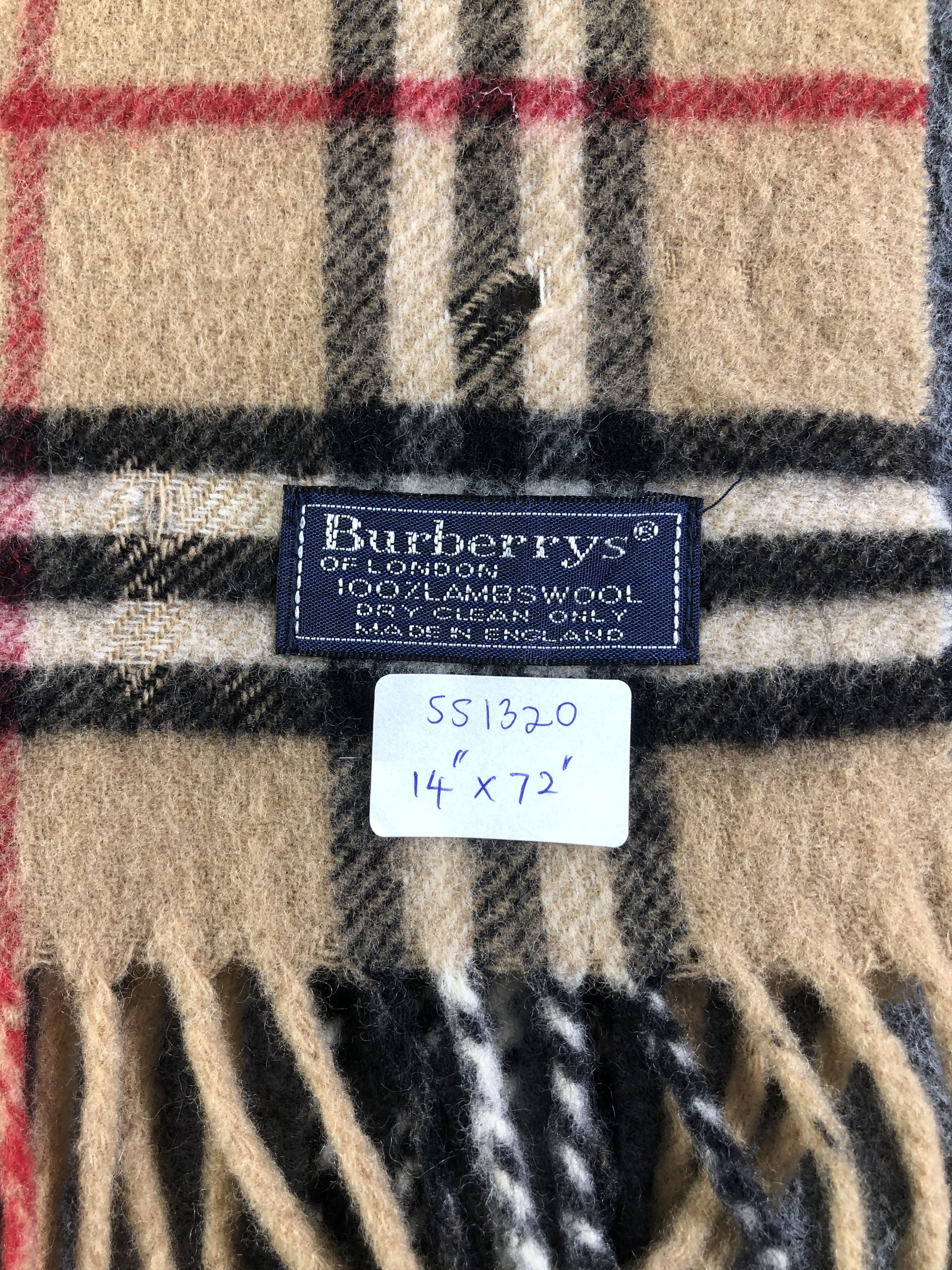 Burberry Burberrys Lambswool Scarf / Muffler / Neckwear SS1320 Size ONE SIZE - 4 Thumbnail