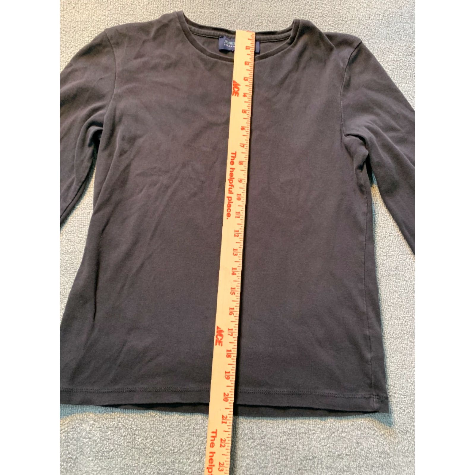 Jones New York Jones New York signature shirt Womens PS Petite Small Long Sleeve Black Size S / US 4 / IT 40 - 3 Thumbnail