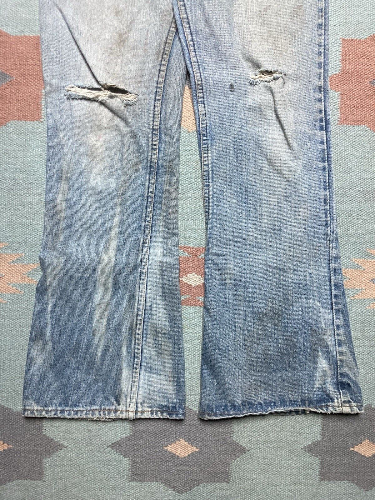 Levi's × Vintage 70s Levi’s 646 0217 jeans bell bottom faded distressed 31x30 Size US 31 - 2 Thumbnail