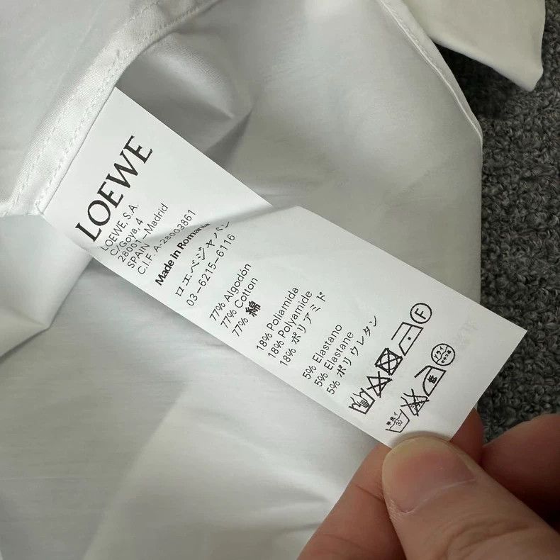 Loewe LOEWE White shirt in solid color Size S / US 4 / IT 40 - 3 Thumbnail