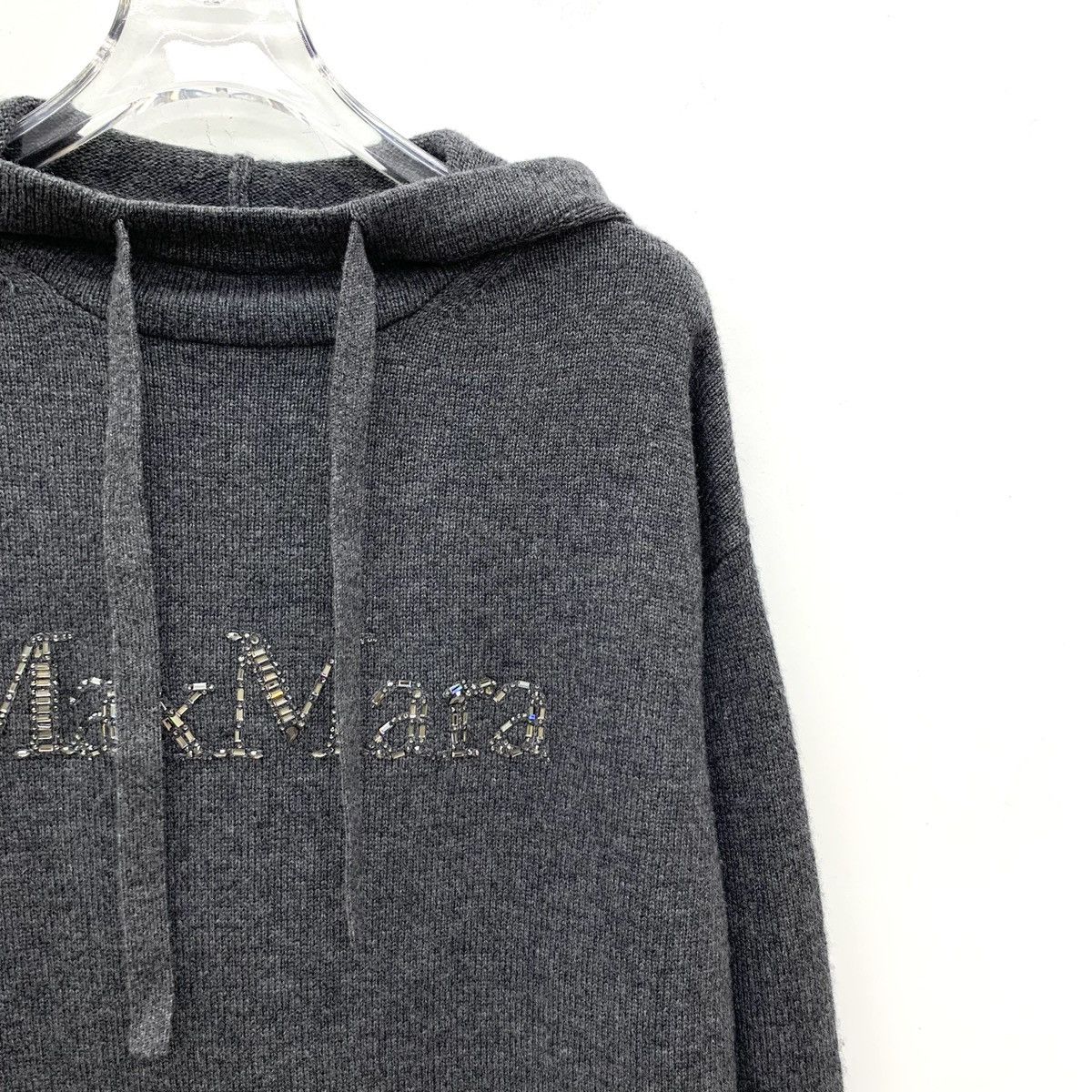 Max Mara Maxmara Wool Hooded Long Sleeve Knit Sweater K26WX Size XS / US 0-2 / IT 36-38 - 3 Thumbnail