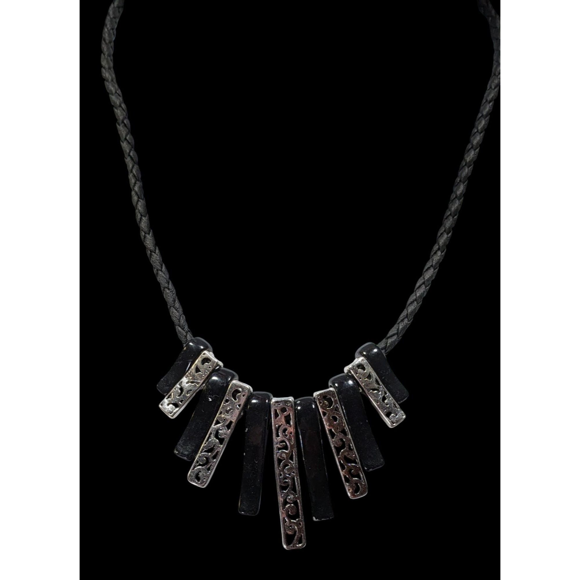 Other Whimsygoth Floral Filigree Graduated Key Necklace Black And Size ONE SIZE - 2 Thumbnail