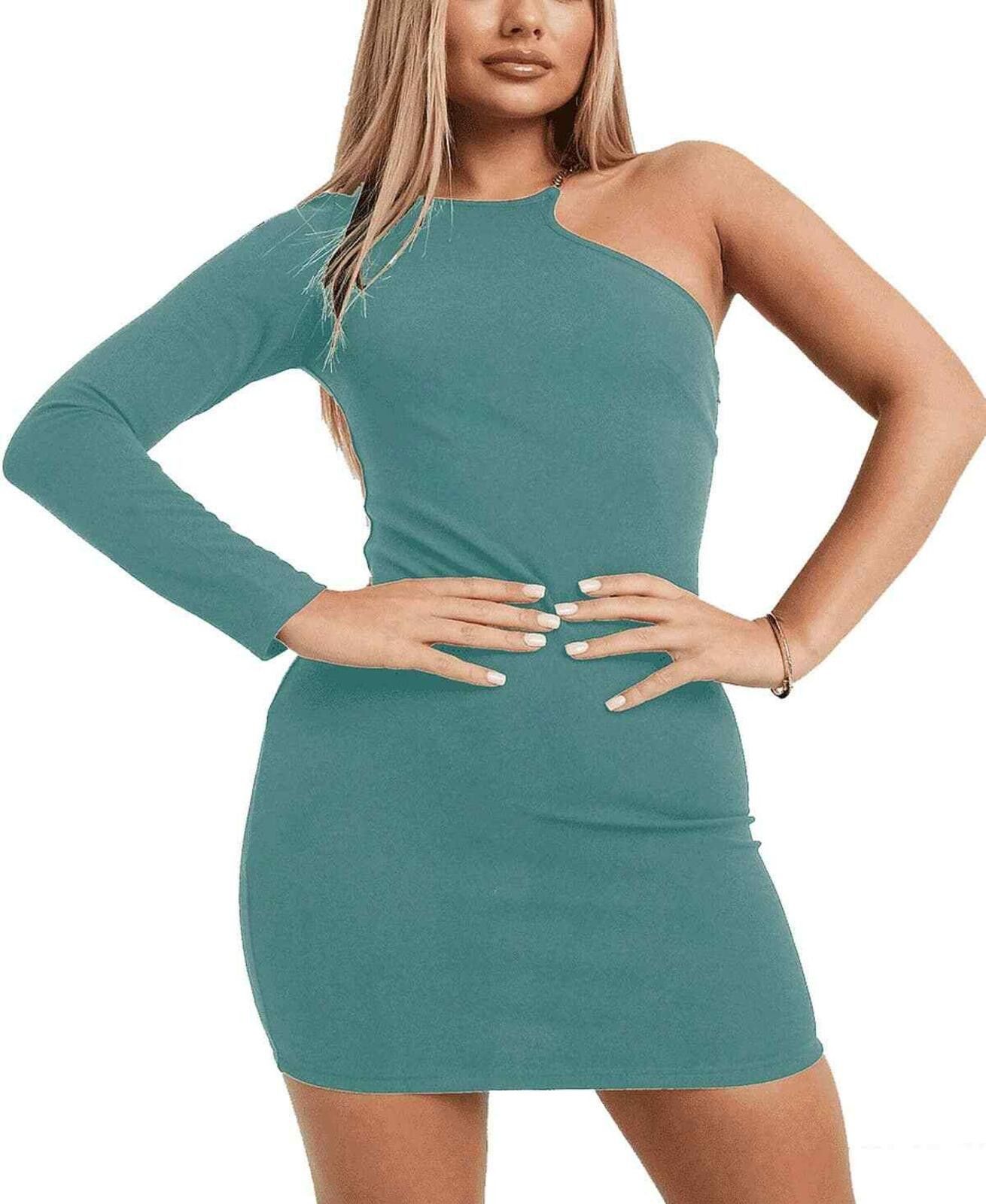 Other AX Paris Women's Gold-Tone Detail One Shoulder Dress Size XL / US 12-14 / IT 48-50 - 1 Thumbnail