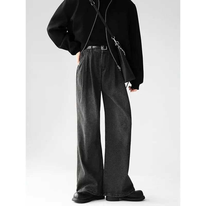 Japanese Brand × Jean Retro loose straight leg wide leg jeans Size US 32 / EU 48 - 5 Thumbnail