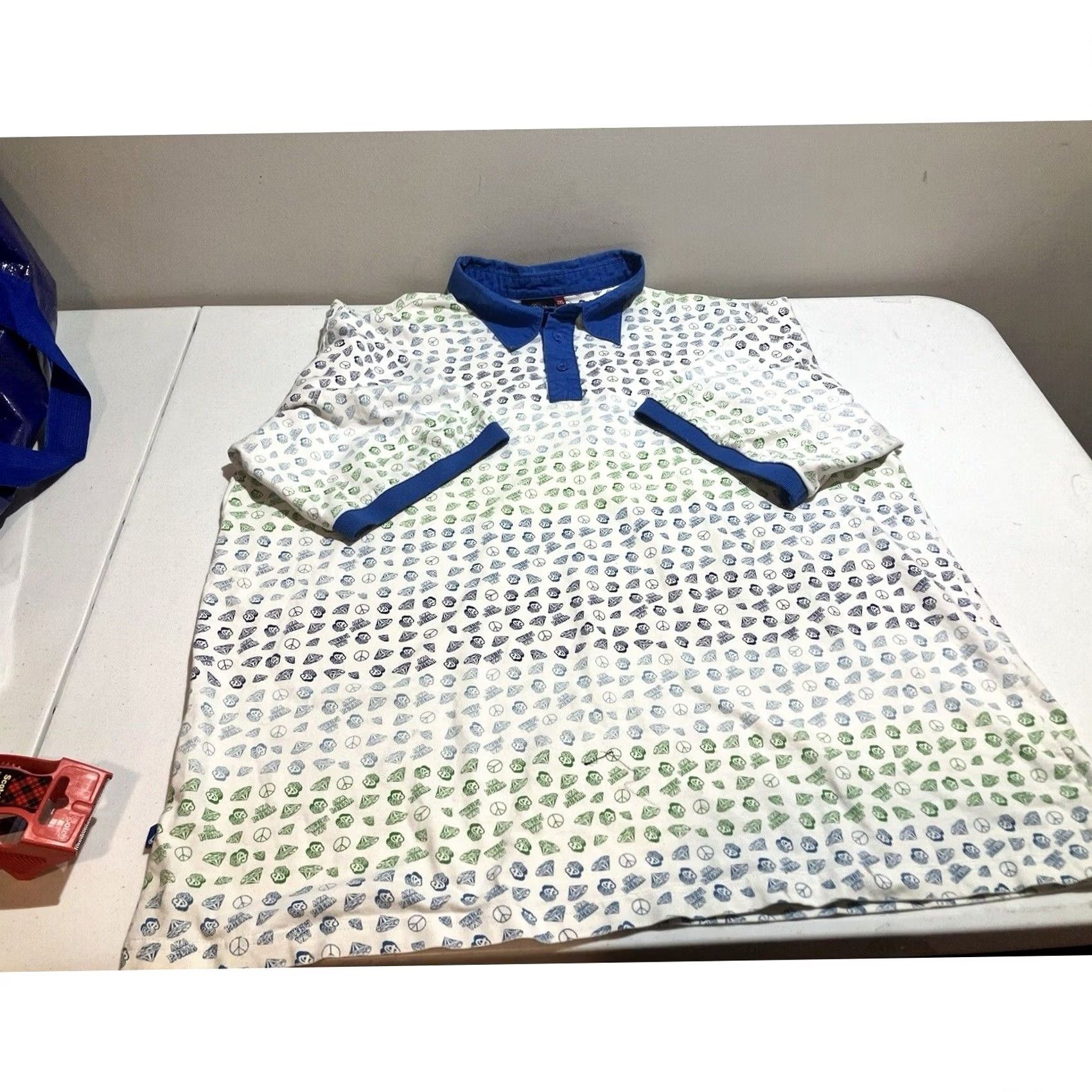 Vintage Vintage P Gear Platinum Graphic Polo Shirt Y2K Streetwear $ AOP Mens 2XL Size US XXL / EU 58 / 5 - 6 Thumbnail