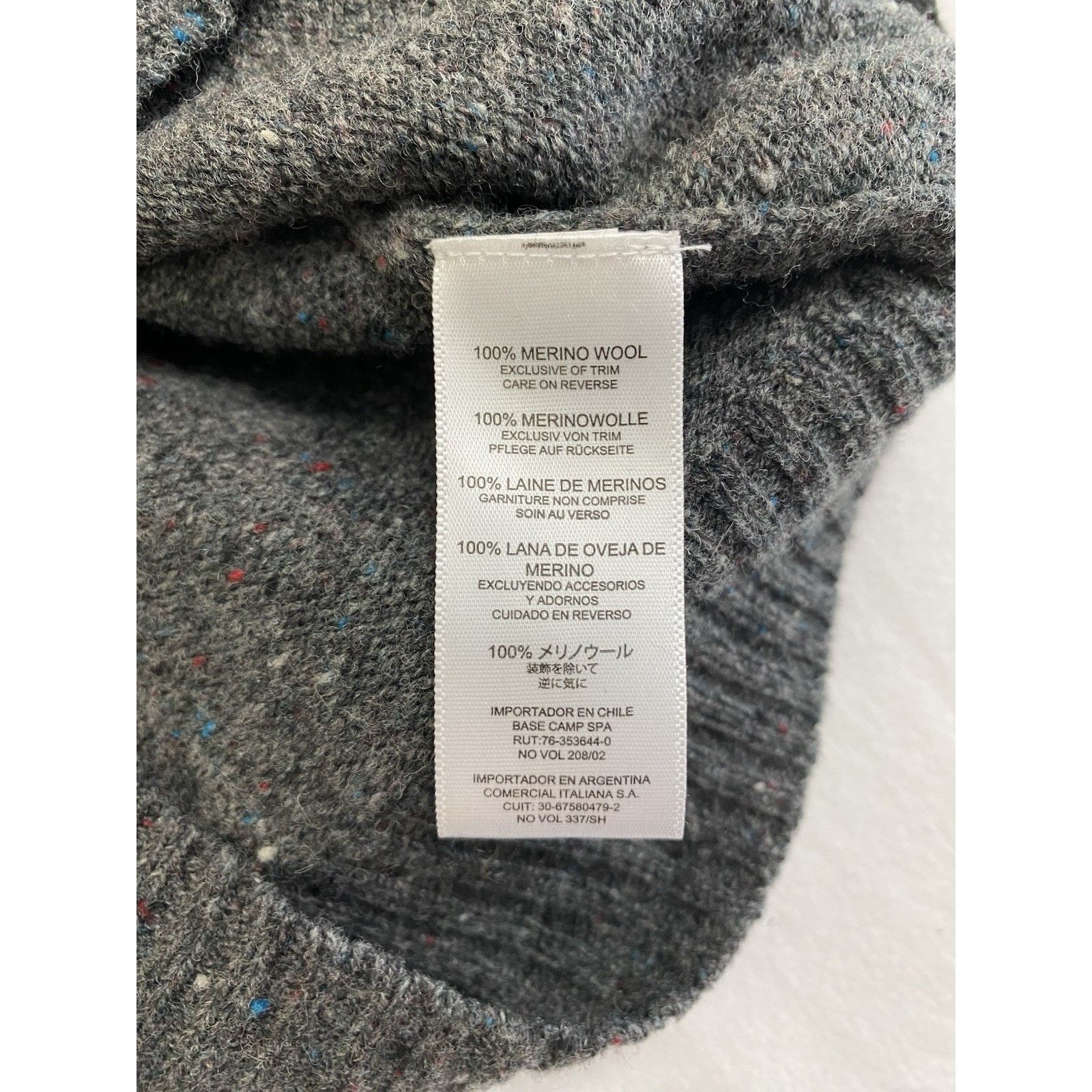 Other Sherpa Quarter-zip Sweater Men's Medium Gray Merino Wool Size US M / EU 48-50 / 2 - 7 Thumbnail