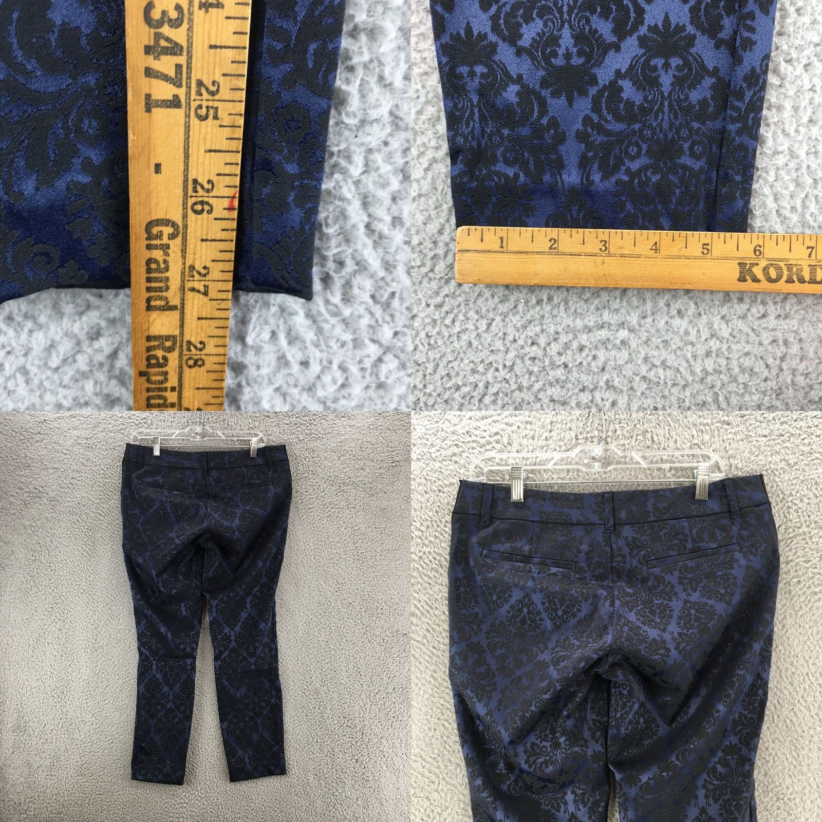 Old Navy Old Navy Pixie Maternity Ankle Skinny Pants Womens 4 Blue Low Rise Flat Front Size 27" / US 4 / IT 40 - 8 Thumbnail