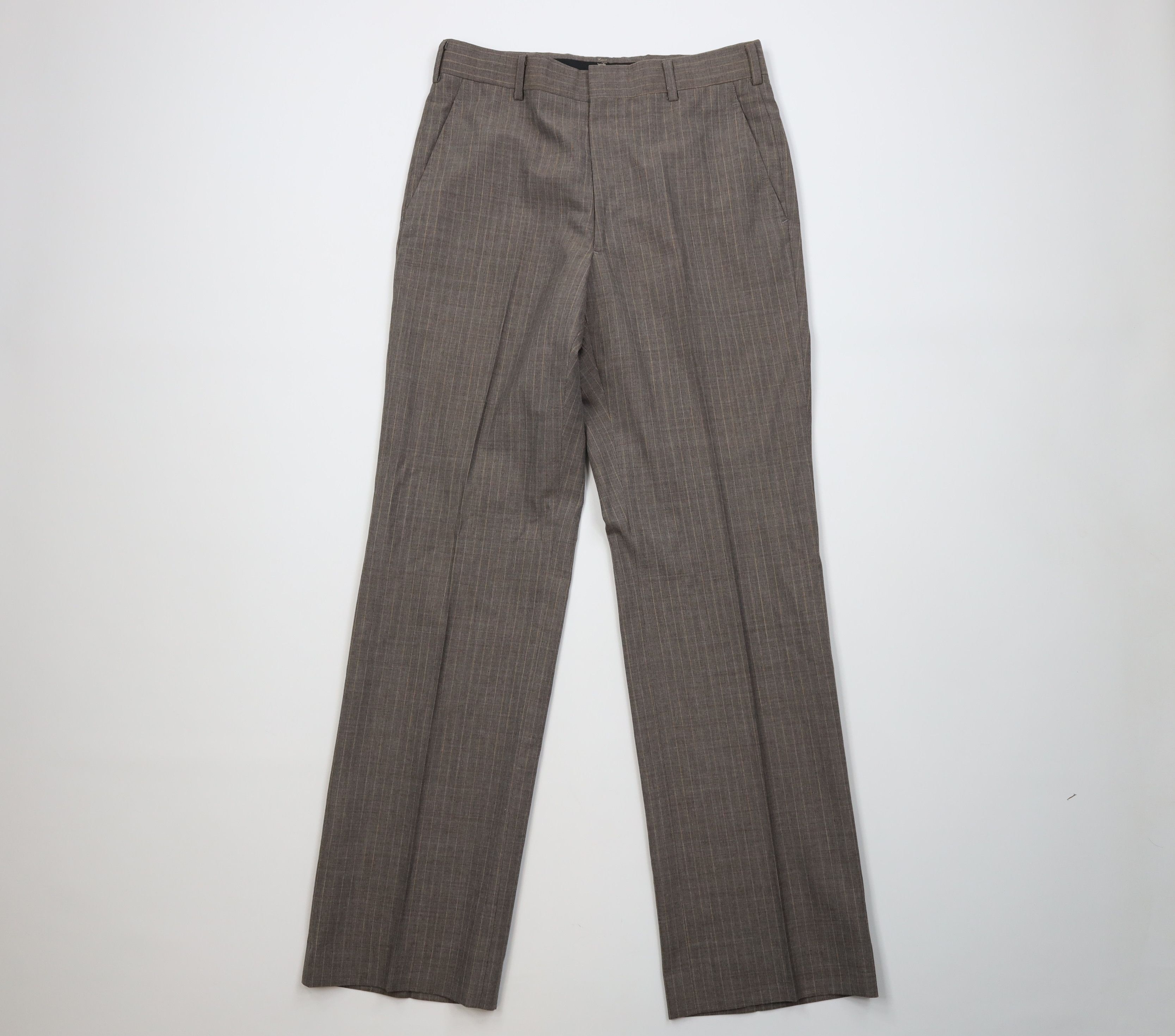 Vintage Vintage 70s Streetwear Knit Striped Wide Leg Chino Pants USA Size US 32 / EU 48 - 1 Thumbnail