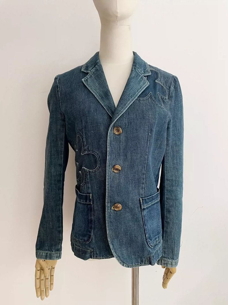 Undercover Floral Patchwork Denim Jacket by Undercover- DMC Size US M / EU 48-50 / 2 - 1 Thumbnail