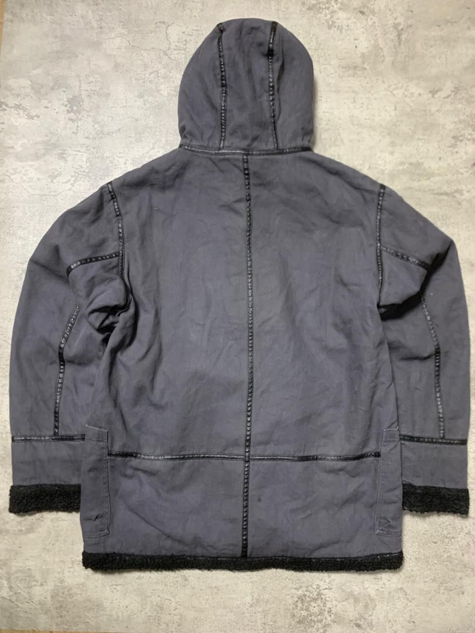 In The Attic Vintage Bicol Bird - Fur Hooded Jacket Size US XL / EU 56 / 4 - 12 Thumbnail