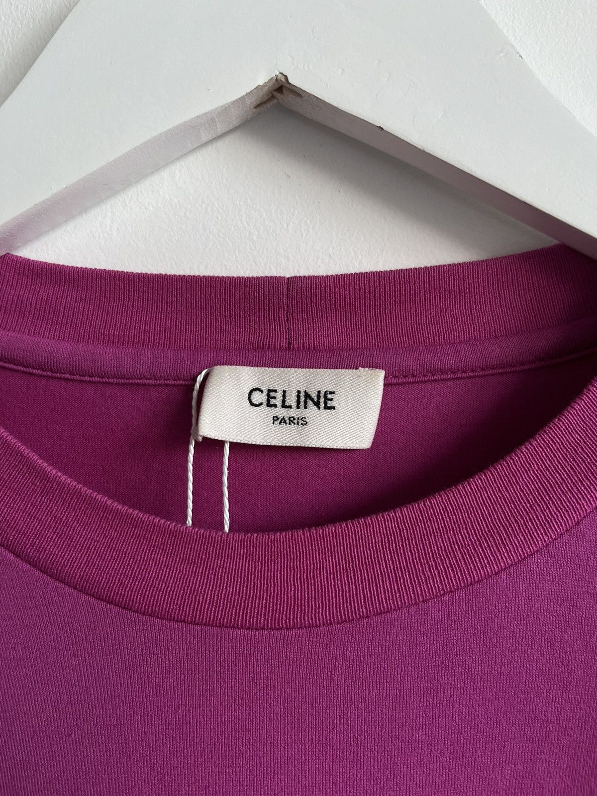 Celine × Hedi Slimane Celine Paris by Hedi Slimane Pink Tee Size US S / EU 44-46 / 1 - 3 Thumbnail
