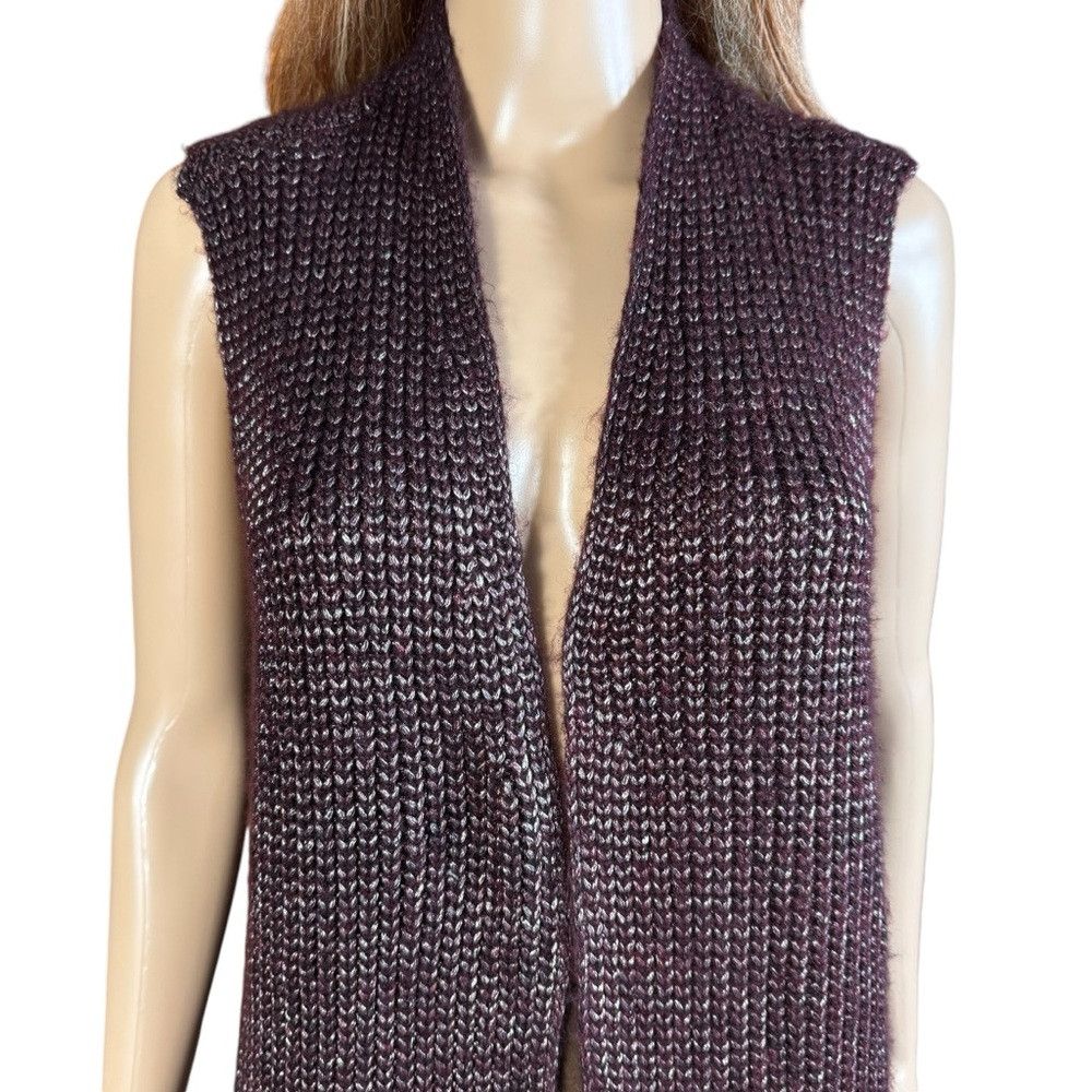Chicos NWT New $109 Chico's Drama Burgundy Vest Size 2 US L Size L / US 10 / IT 46 - 3 Thumbnail