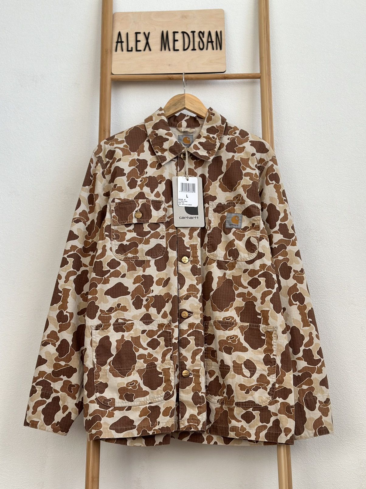 Carhartt Carhartt Digger Coat Camo Terra stone washed Size US L / EU 52-54 / 3 - 3 Thumbnail