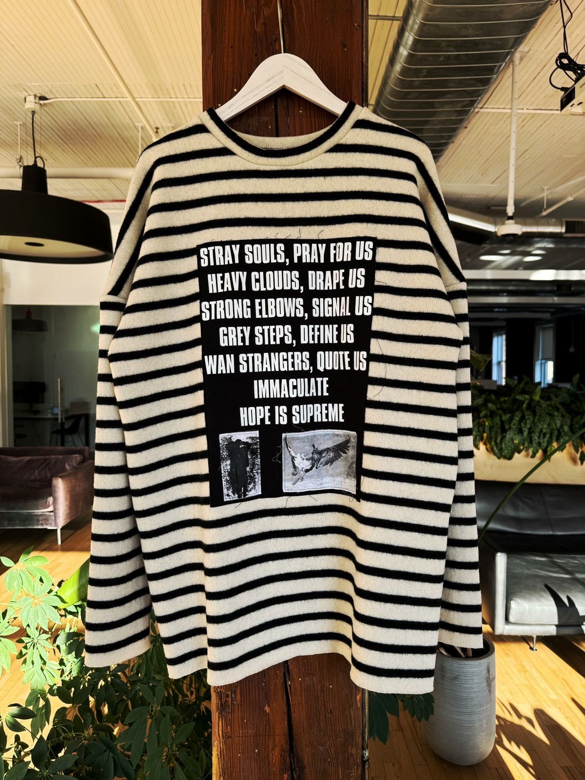 Raf Simons Raf Simons Redux Stray Souls Striped Wool Sweater | Grailed