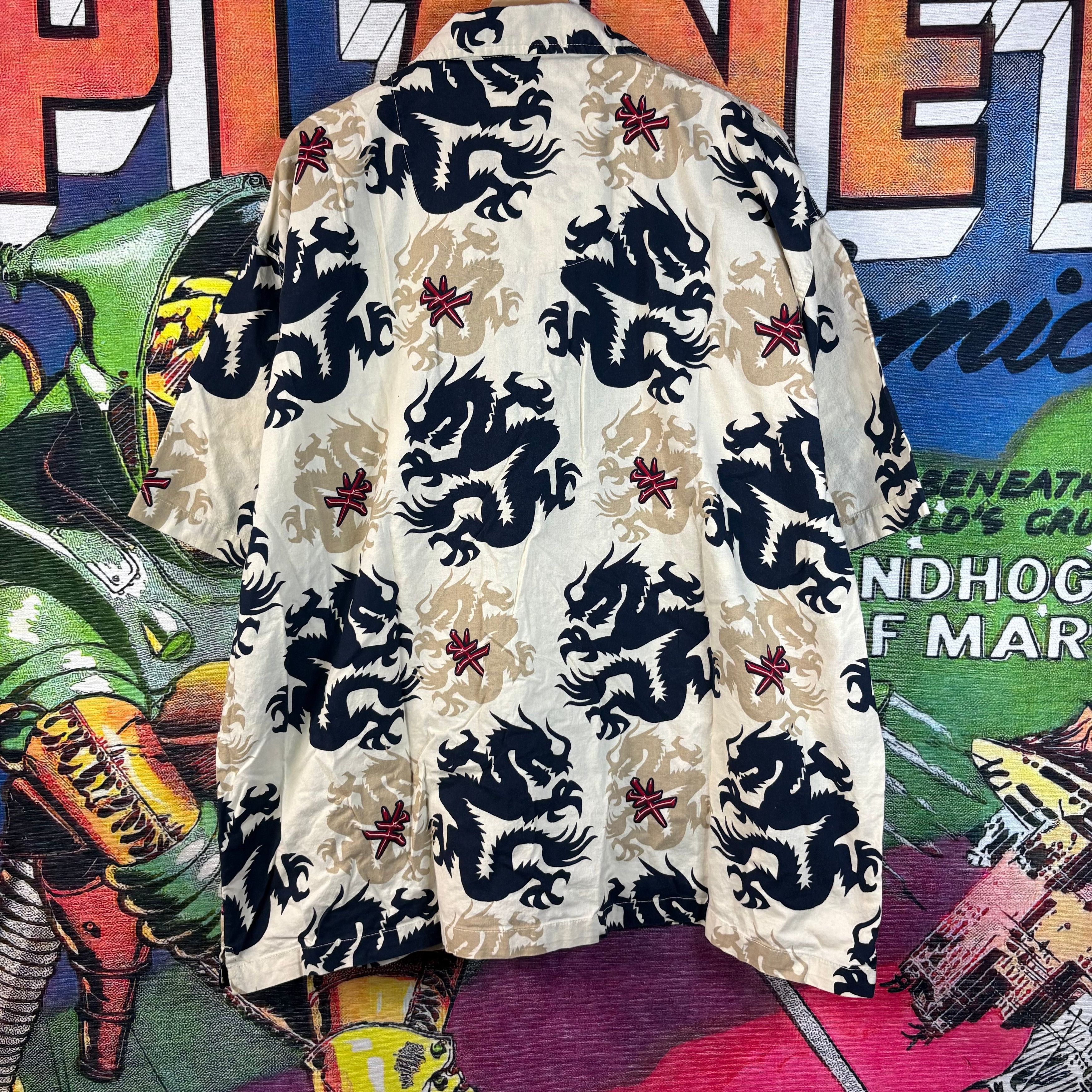 Other Y2K No Boundaries Dragon Rayon Button Up Size 2XL Size US XXL / EU 58 / 5 - 3 Thumbnail
